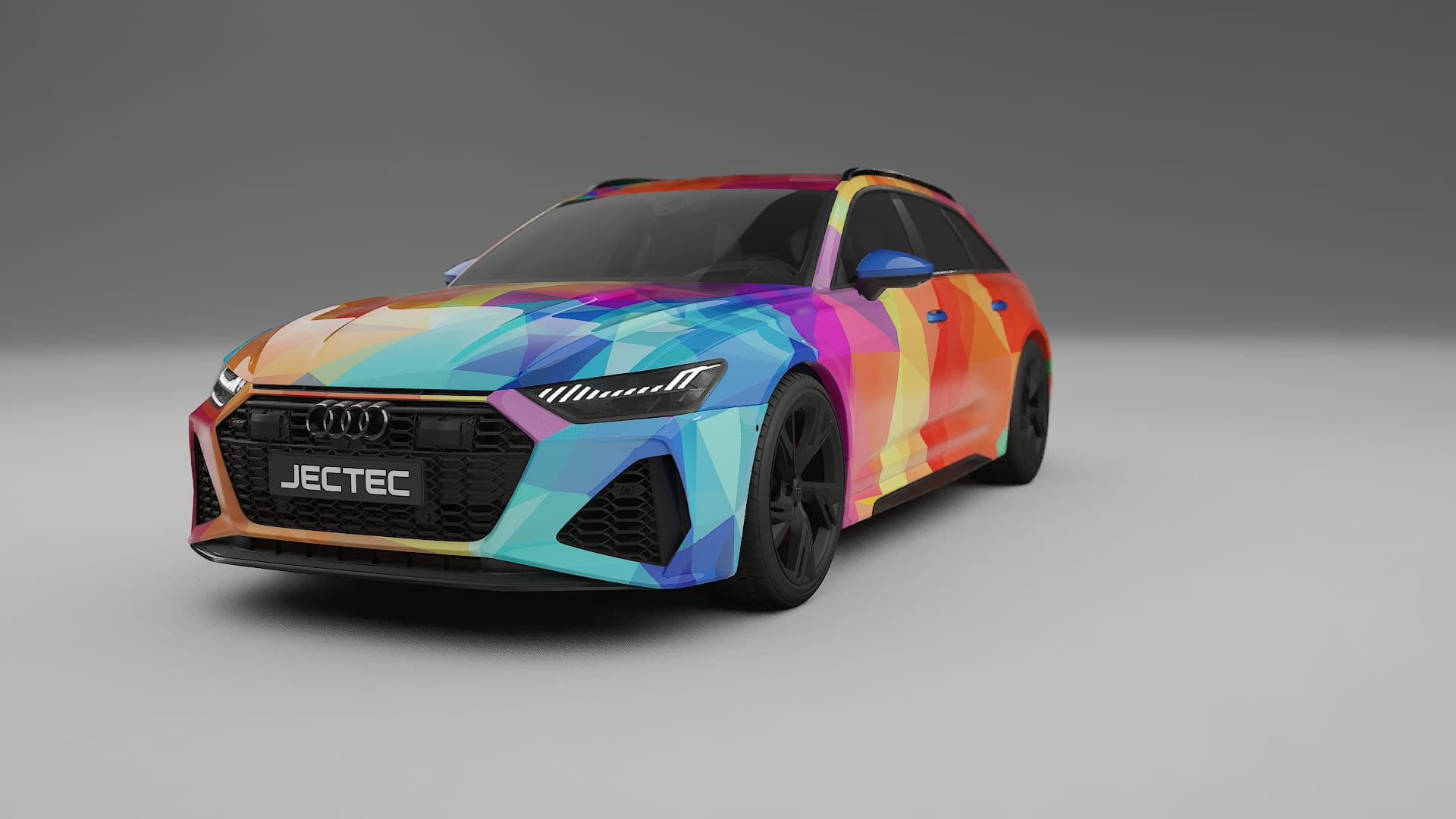 Audi RS6 Avant C8 facelift LCI VECTOR VIBE – Design-Wrap PPF-Kit aus bedruckbarer Polyurethanfolie