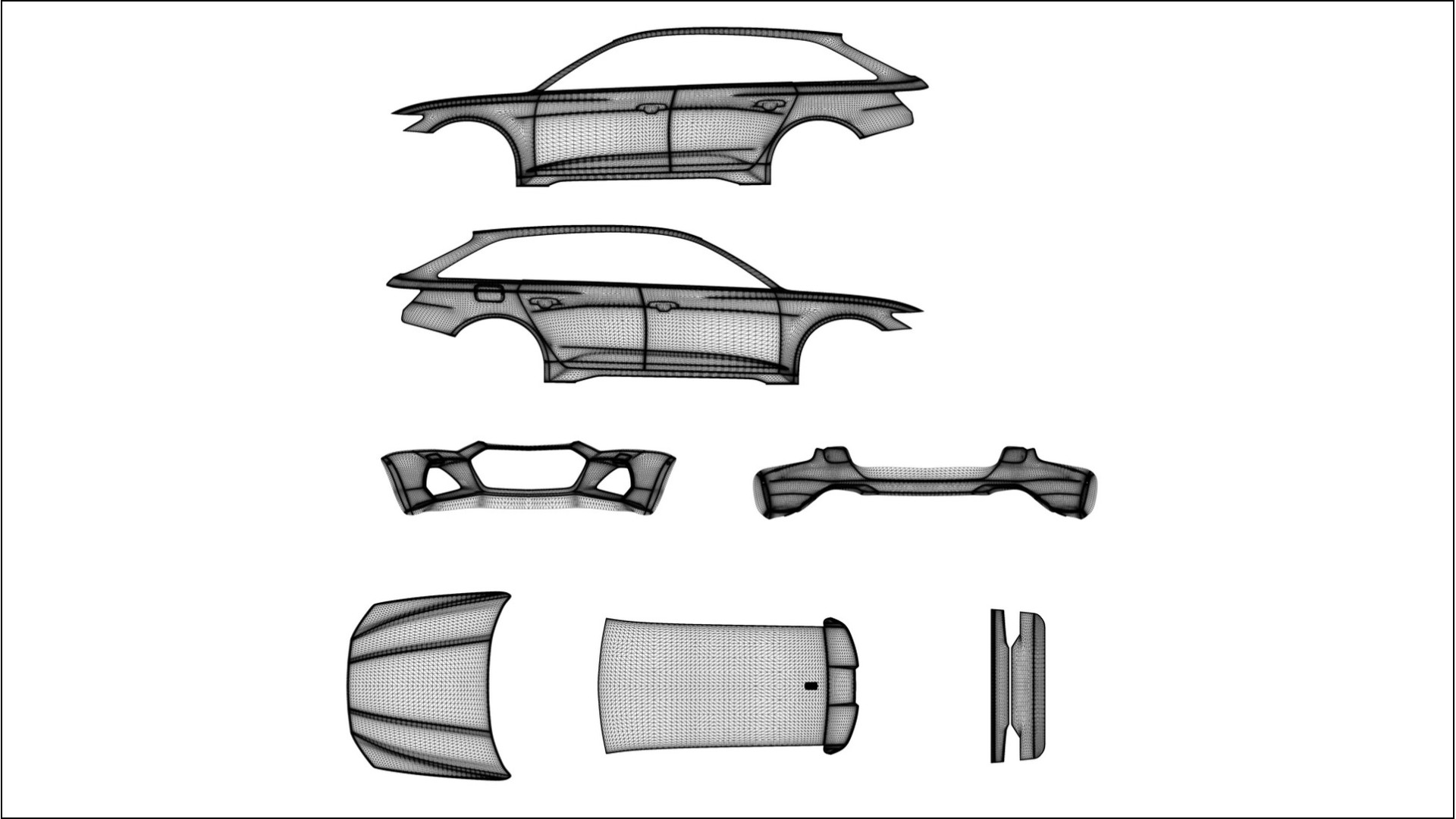 Audi RS6 Avant C8 facelift LCI VECTOR WIBE Designed Wrap PPF Kit – Printable Polyurethane Film