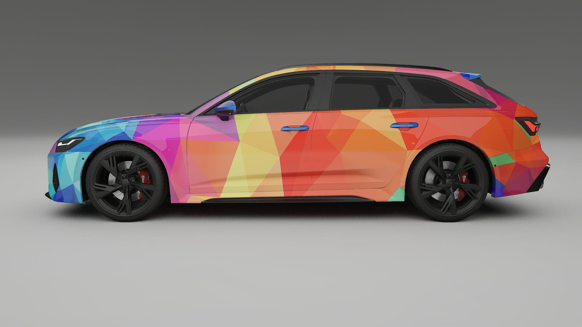 Audi RS6 Avant C8 facelift LCI VECTOR WIBE Designed Wrap PPF Kit – Printable Polyurethane Film