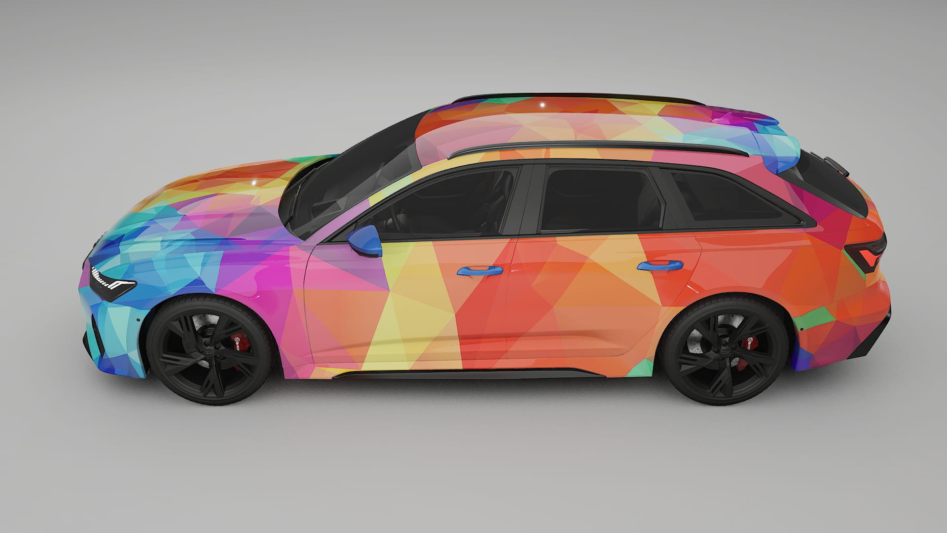 Audi RS6 Avant C8 facelift LCI VECTOR WIBE Designed Wrap PPF Kit – Printable Polyurethane Film