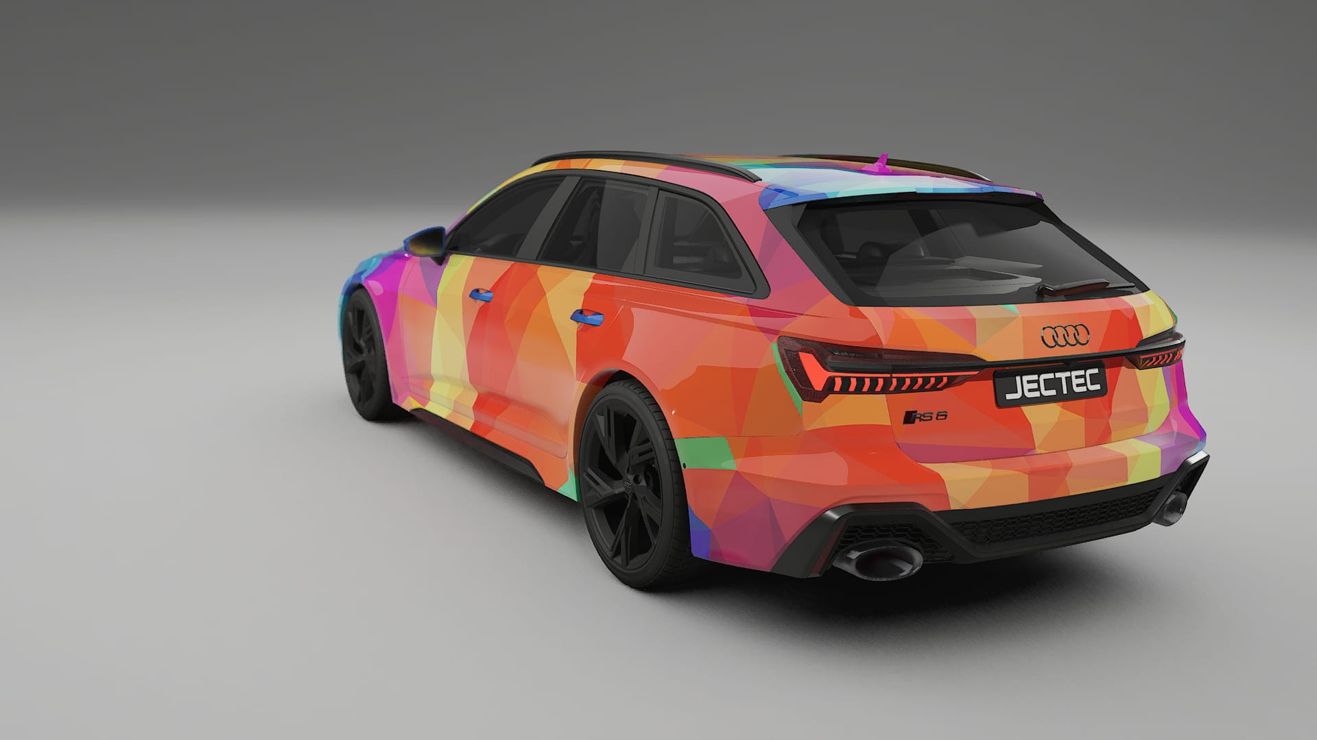 Audi RS6 Avant C8 facelift LCI VECTOR WIBE Designed Wrap PPF Kit – Printable Polyurethane Film
