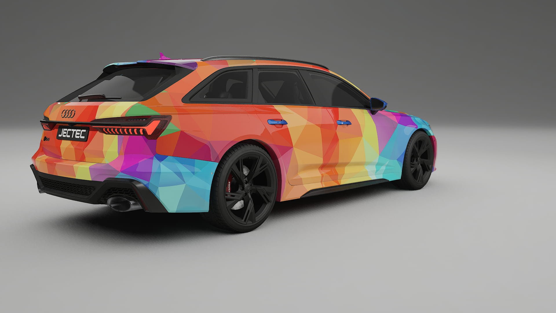 Audi RS6 Avant C8 facelift LCI VECTOR VIBE Designed Wrap PPF Kit – Printable Polyurethane Film