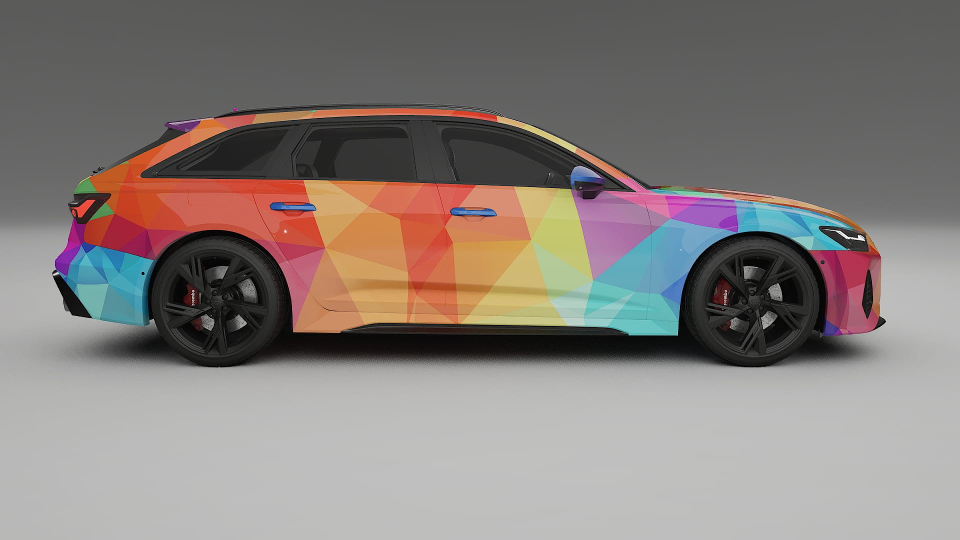 Audi RS6 Avant C8 facelift LCI VECTOR VIBE Designed Wrap PPF Kit – Printable Polyurethane Film