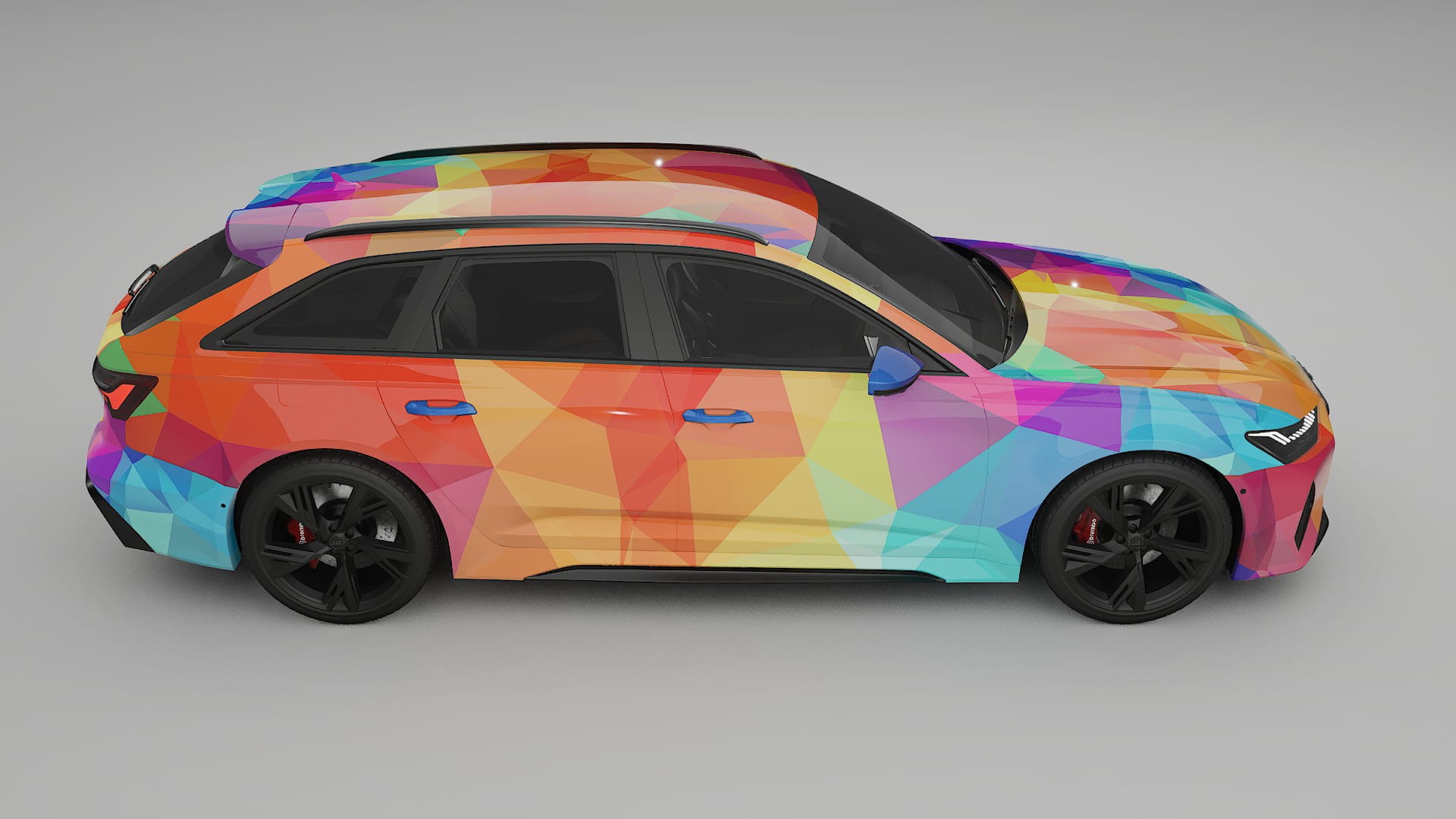 Audi RS6 Avant C8 facelift LCI VECTOR VIBE – Design-Wrap PPF-Kit aus bedruckbarer Polyurethanfolie