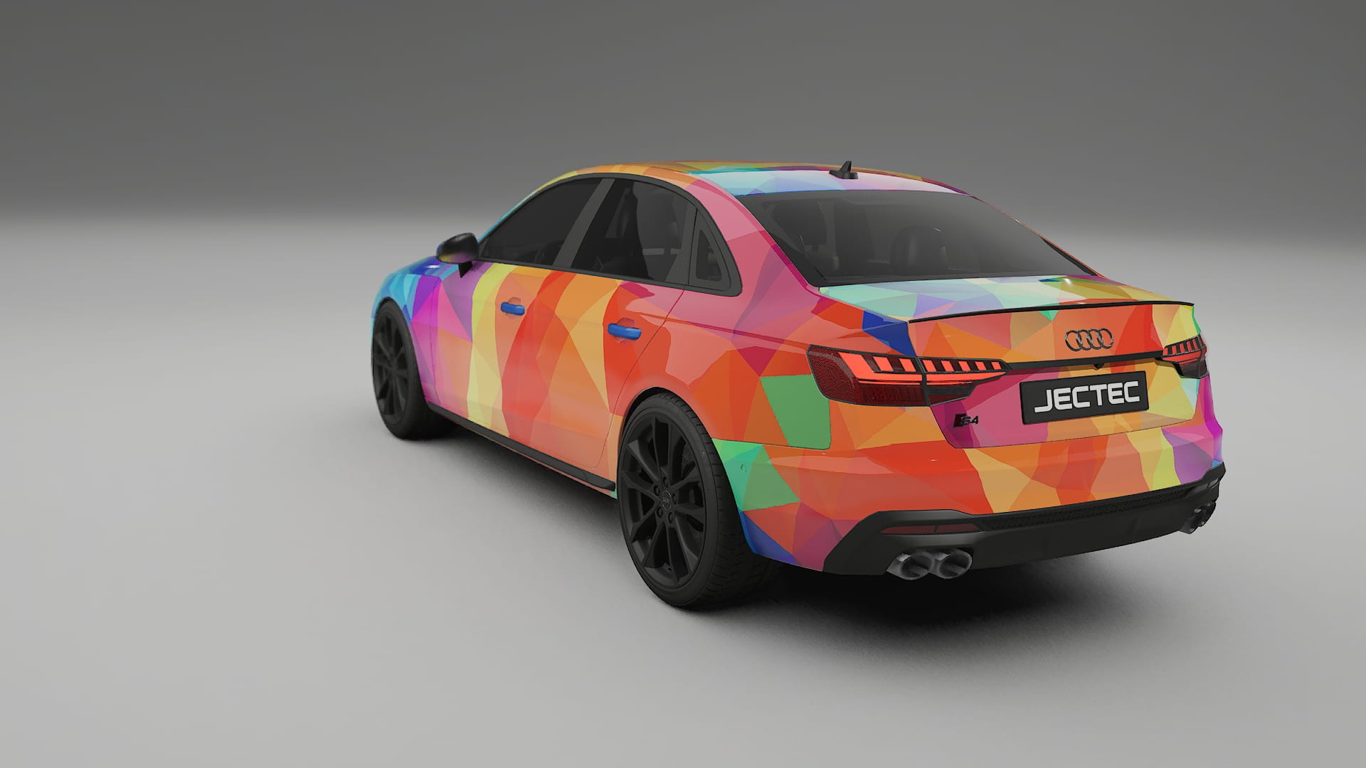 Audi S4 Sedan B9 facelift LCI VECTOR VIBE – Design-Wrap PPF-Kit aus bedruckbarer Polyurethanfolie