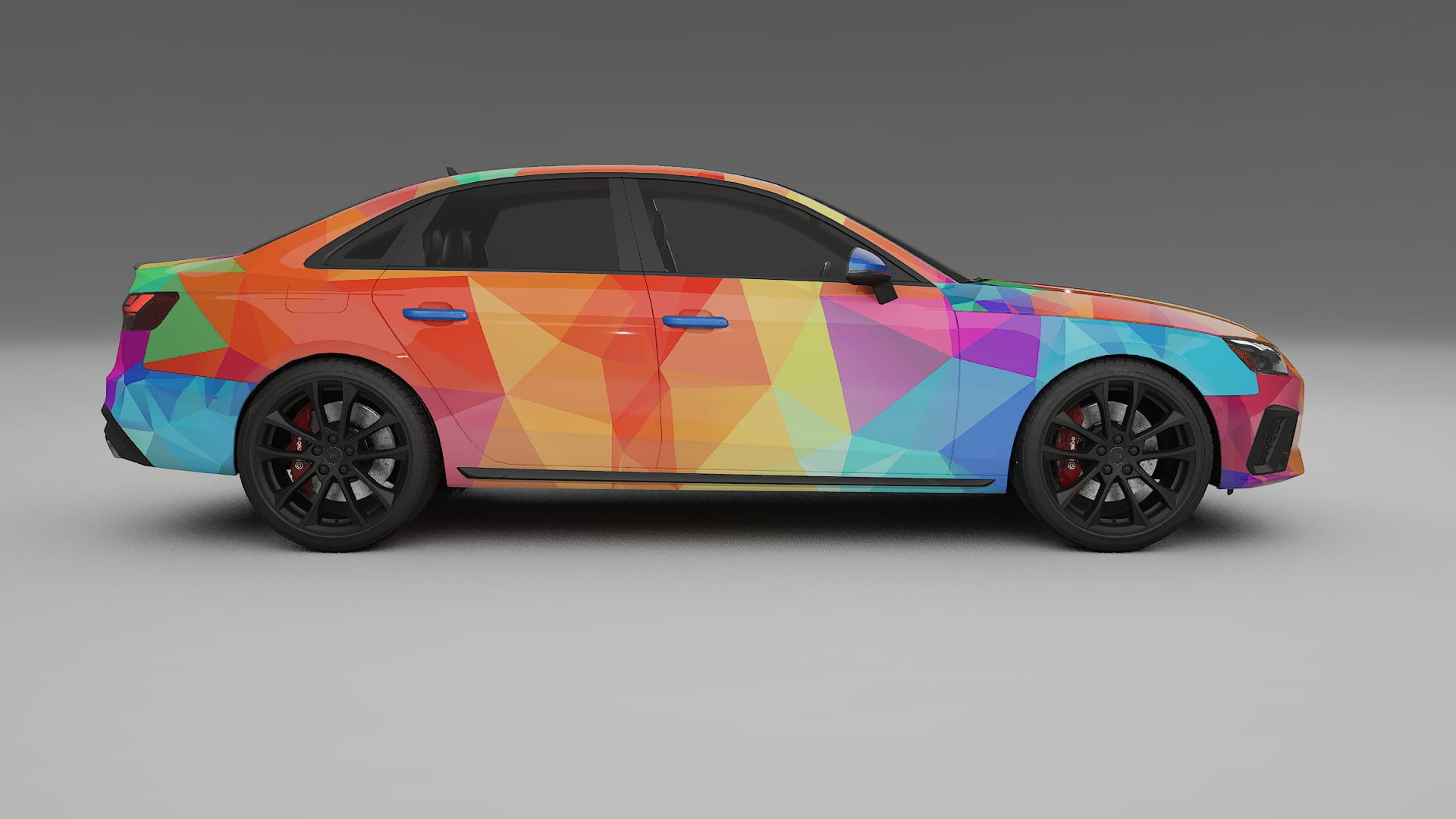 Audi S4 Sedan B9 facelift LCI VECTOR WIBE Designed Wrap PPF Kit – Printable Polyurethane Film