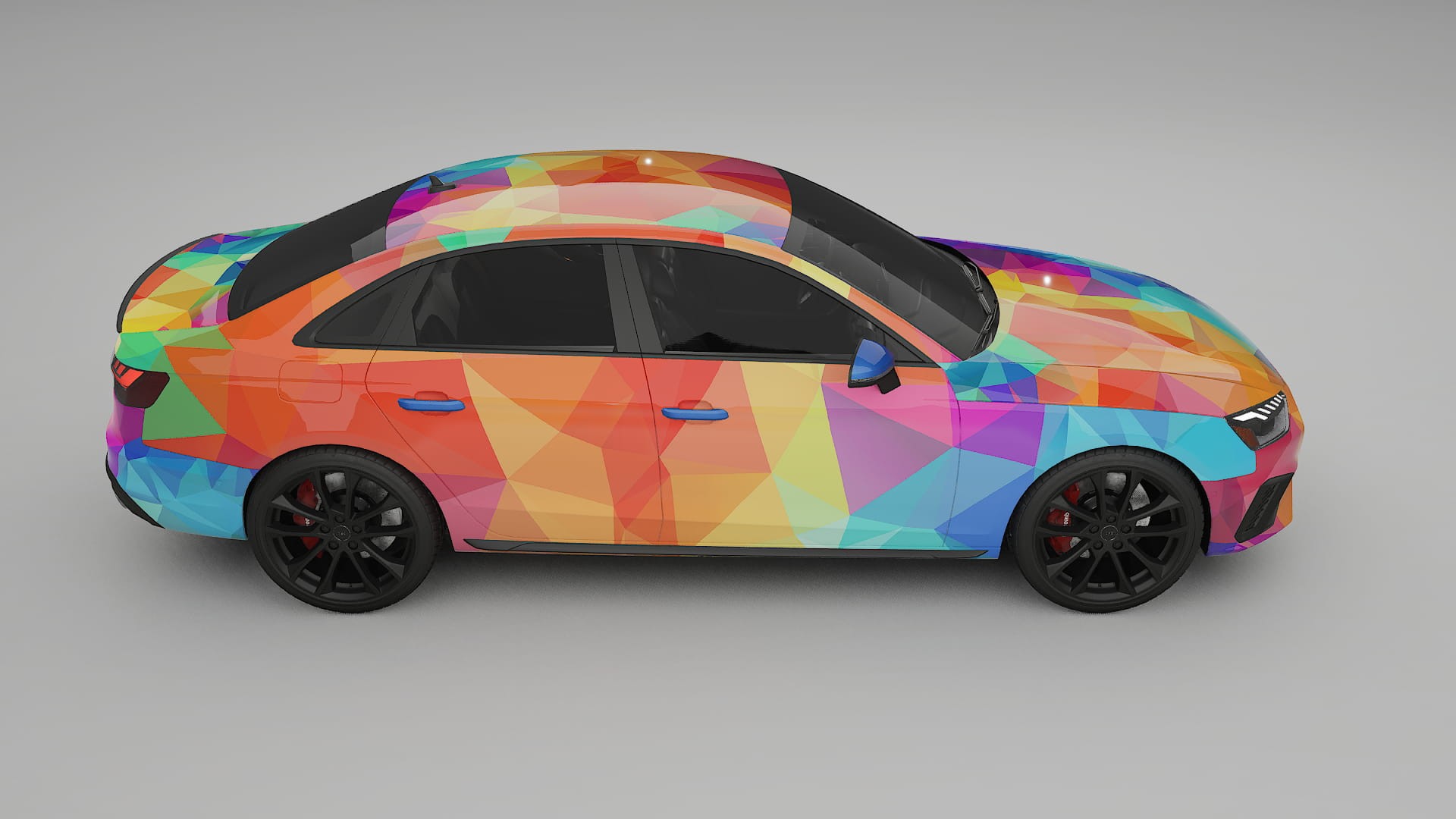 Audi S4 Sedan B9 facelift LCI VECTOR VIBE – Design-Wrap PPF-Kit aus bedruckbarer Polyurethanfolie
