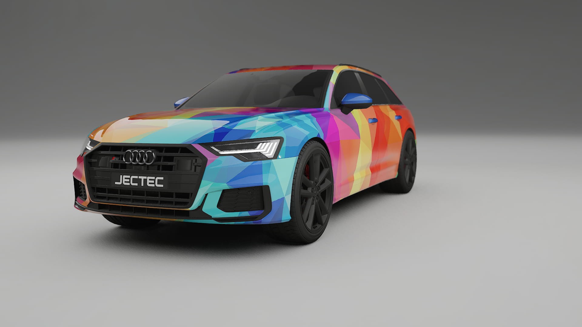 Audi S6 Avant prefacelift pre-LCI C8 VECTOR VIBE – Design-Wrap PPF-Kit aus bedruckbarer Polyurethanfolie
