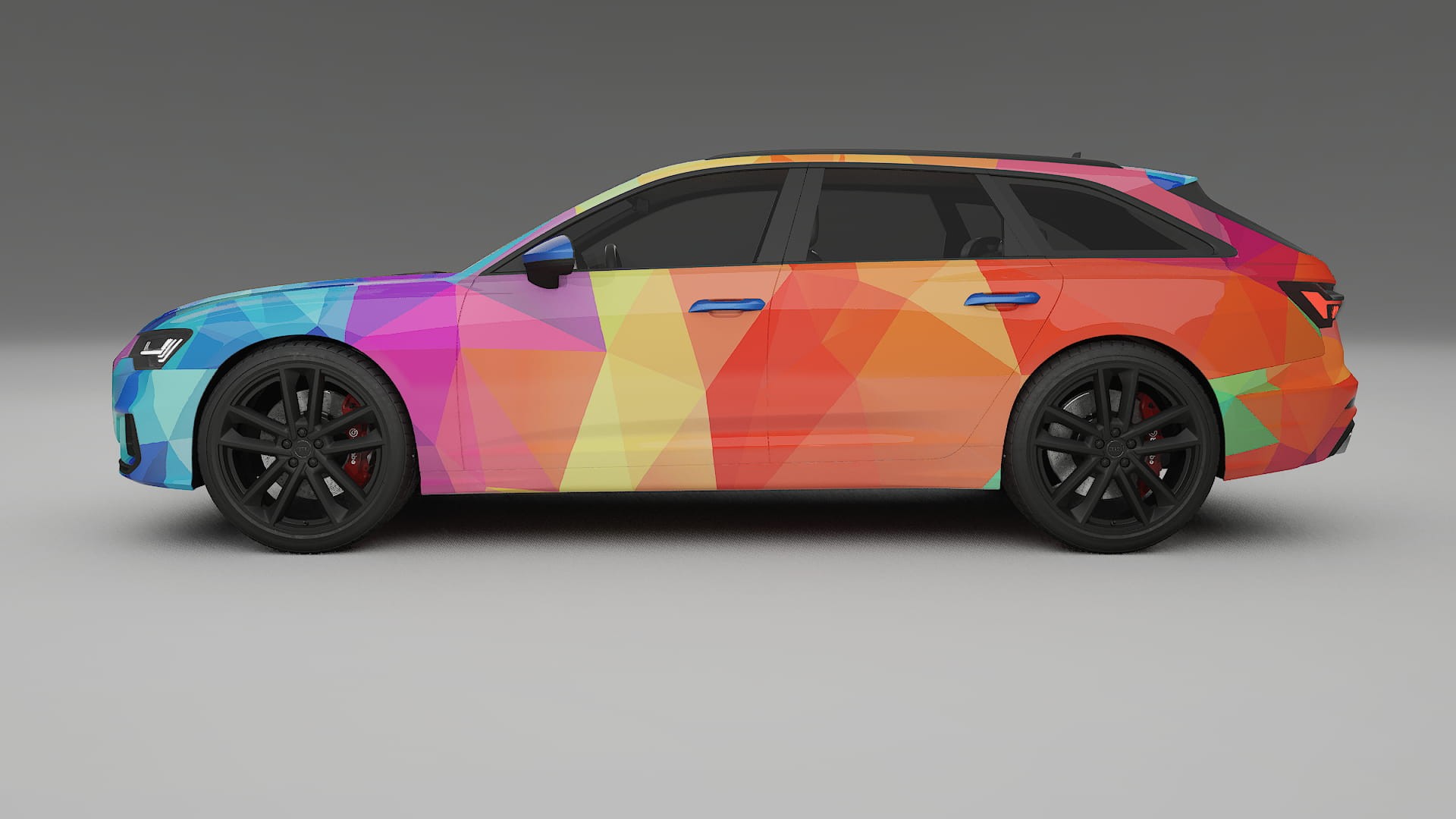 Audi S6 Avant prefacelift pre-LCI C8 VECTOR WIBE Designed Wrap PPF Kit – Printable Polyurethane Film