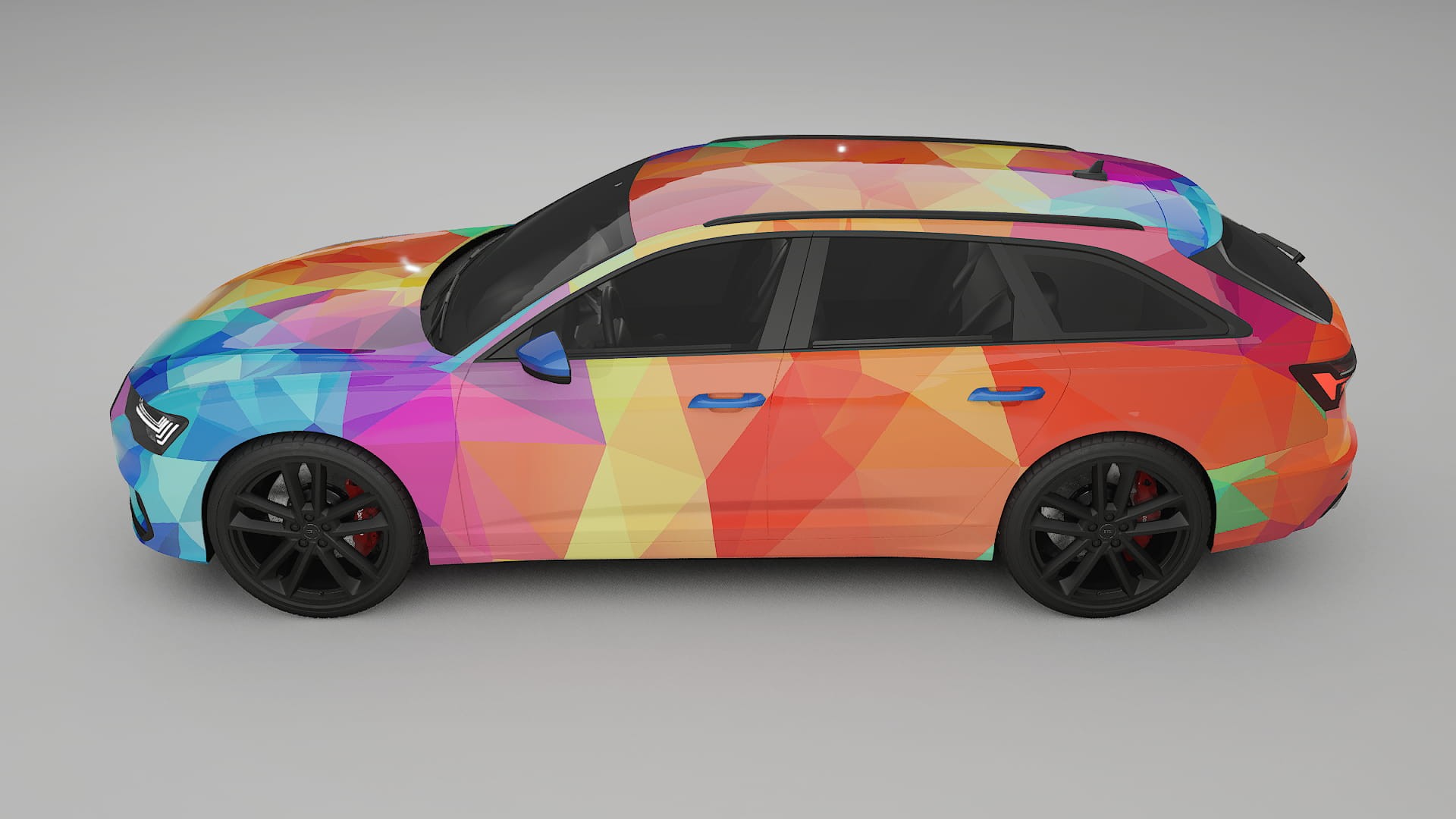 Audi S6 Avant prefacelift pre-LCI C8 VECTOR WIBE Designed Wrap PPF Kit – Printable Polyurethane Film