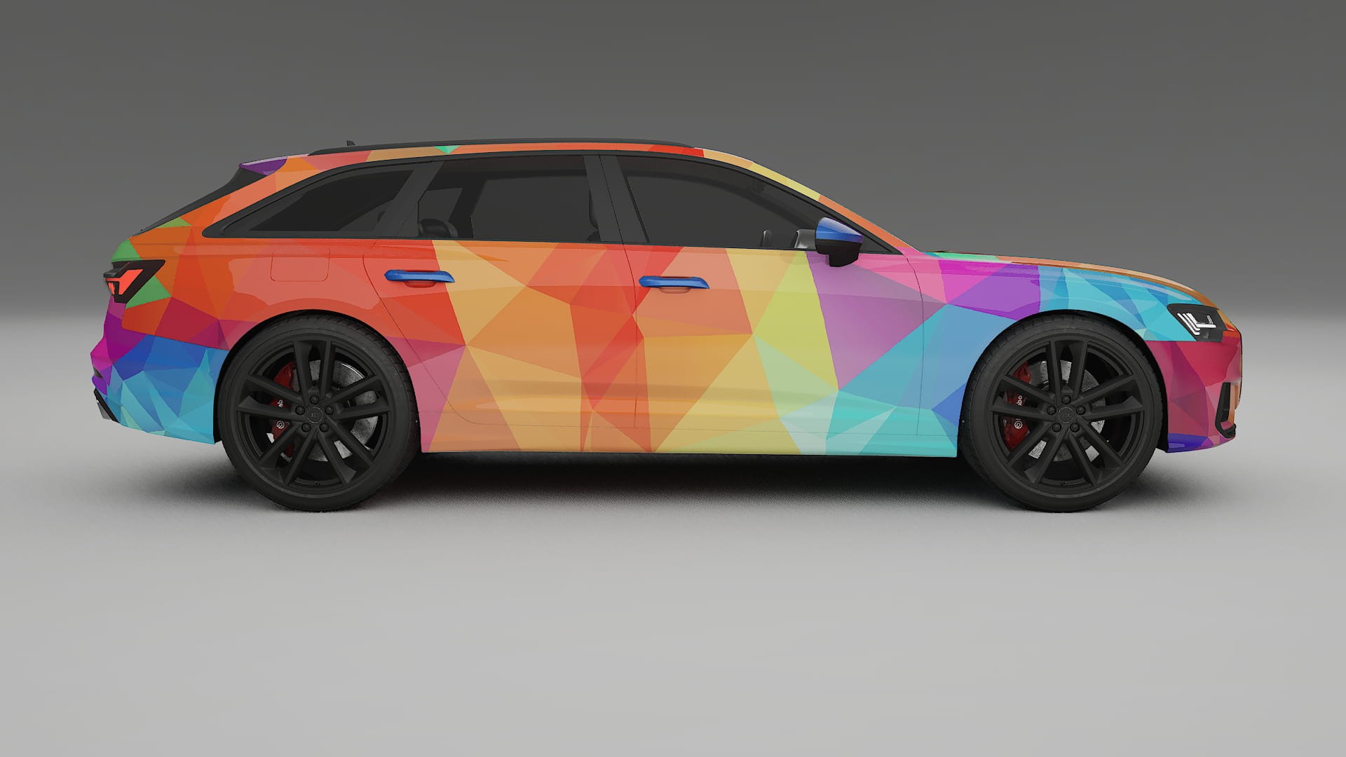 Audi S6 Avant prefacelift pre-LCI C8 VECTOR VIBE – Design-Wrap PPF-Kit aus bedruckbarer Polyurethanfolie
