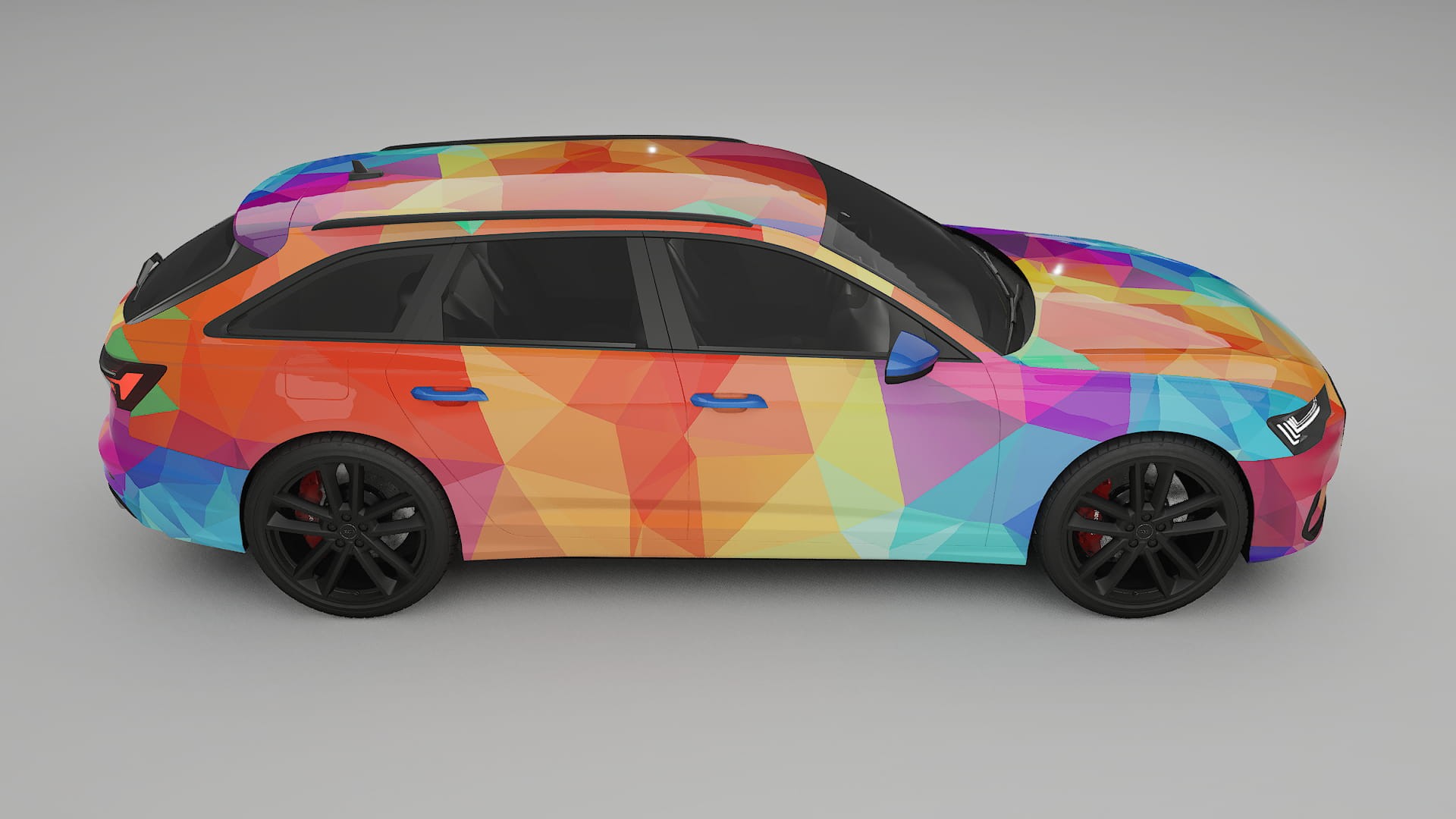Audi S6 Avant prefacelift pre-LCI C8 VECTOR VIBE – Design-Wrap PPF-Kit aus bedruckbarer Polyurethanfolie