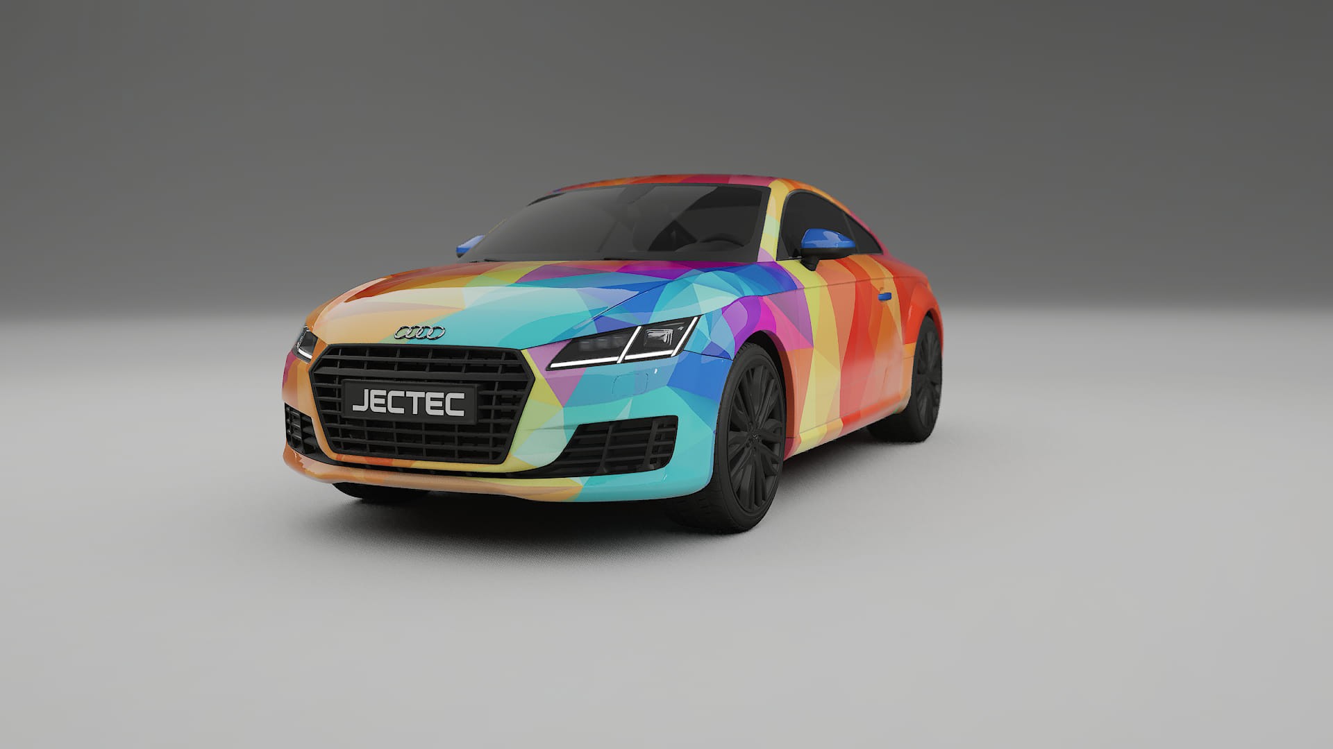 Audi TT Coupe 8S prefacelift pre-LCI VECTOR WIBE Designed Wrap PPF Kit – Printable Polyurethane Film