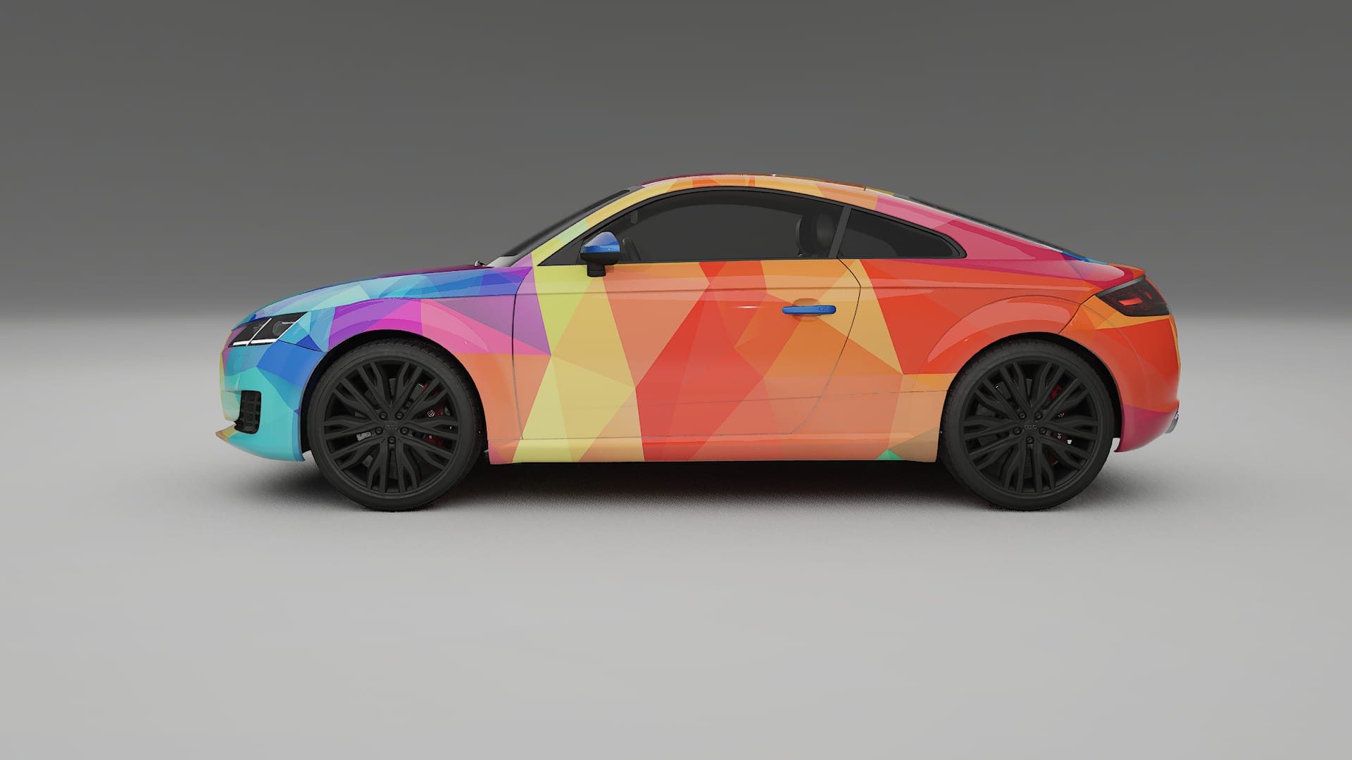 Audi TT Coupe 8S prefacelift pre-LCI VECTOR WIBE Designed Wrap PPF Kit – Printable Polyurethane Film