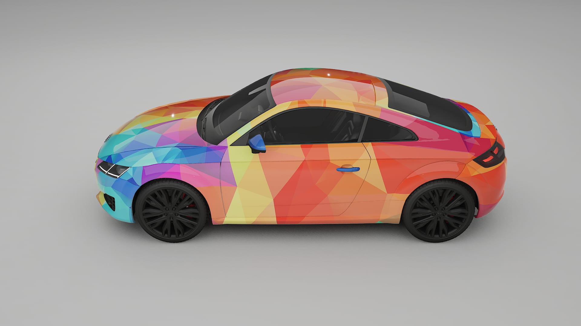 Audi TT Coupe 8S prefacelift pre-LCI VECTOR VIBE Designed Wrap PPF Kit – Printable Polyurethane Film