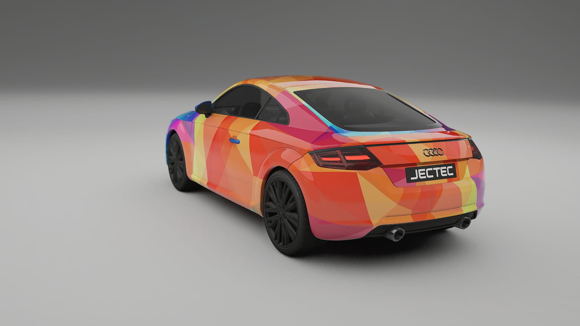 Audi TT Coupe 8S prefacelift pre-LCI VECTOR VIBE Designed Wrap PPF Kit – Printable Polyurethane Film