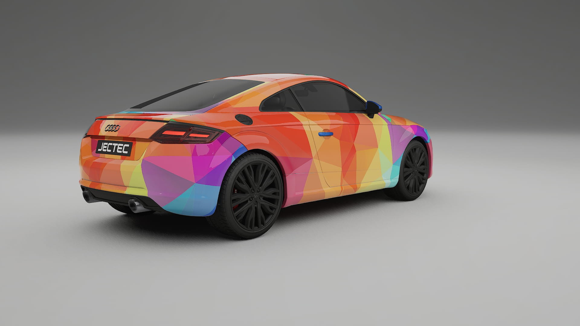 Audi TT Coupe 8S prefacelift pre-LCI VECTOR VIBE – Design-Wrap PPF-Kit aus bedruckbarer Polyurethanfolie