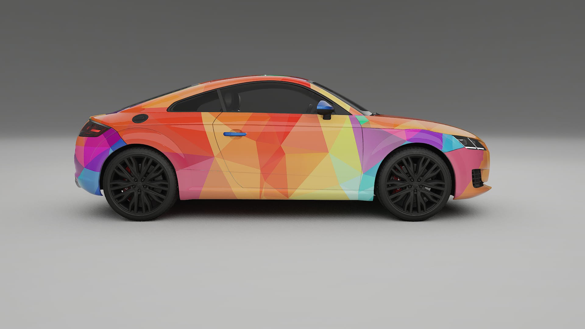 Audi TT Coupe 8S prefacelift pre-LCI VECTOR VIBE – Design-Wrap PPF-Kit aus bedruckbarer Polyurethanfolie