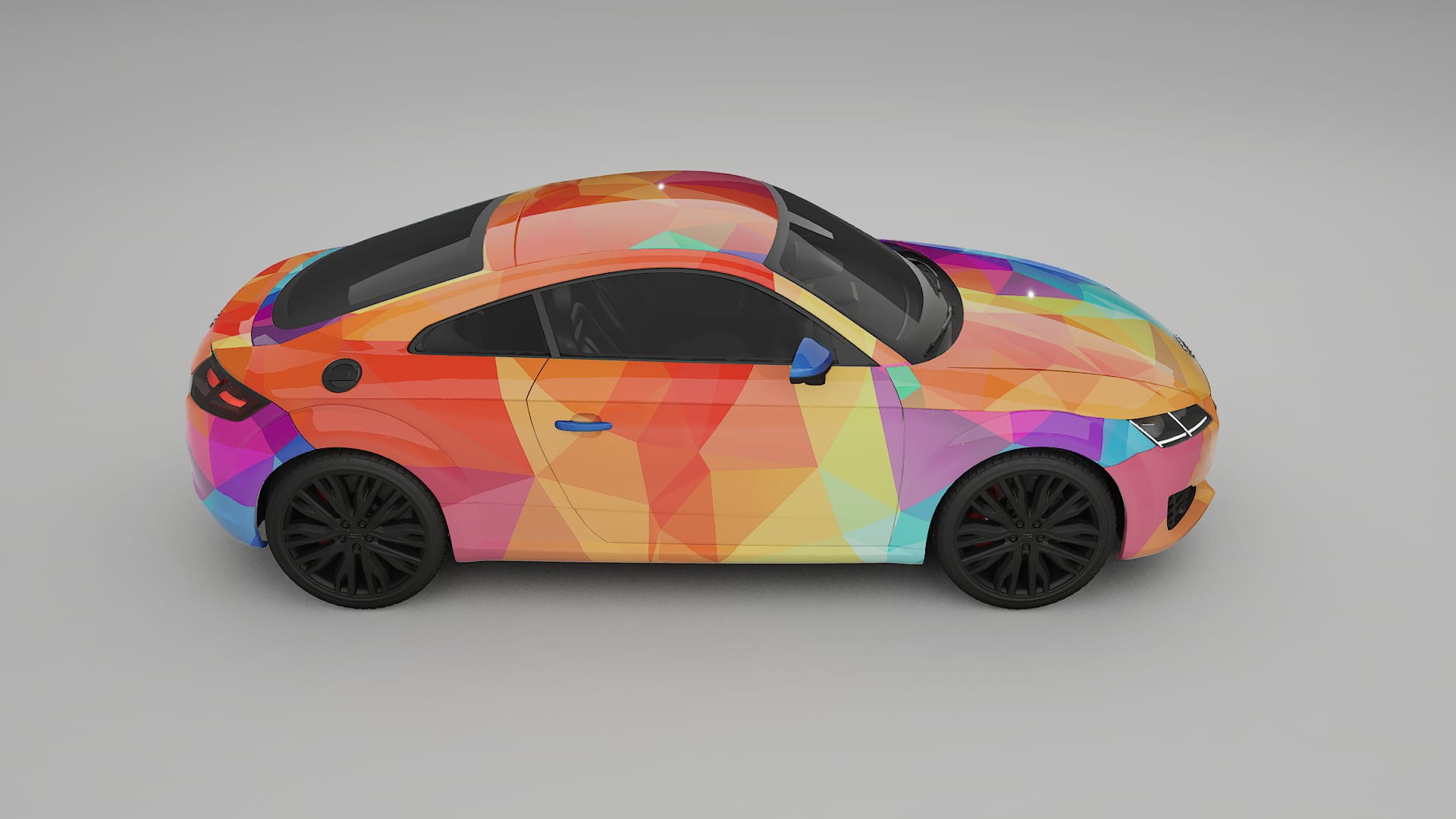 Audi TT Coupe 8S prefacelift pre-LCI VECTOR WIBE Designed Wrap PPF Kit – Printable Polyurethane Film