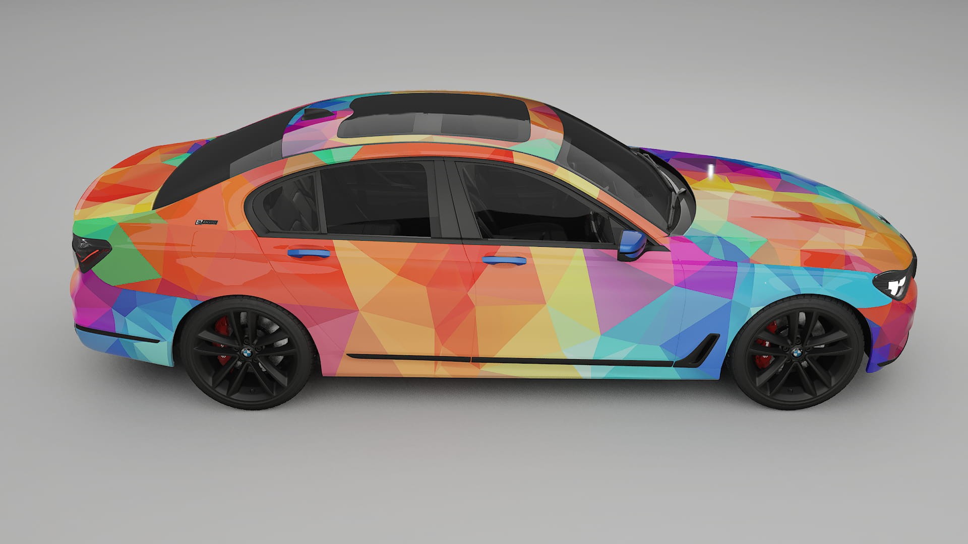 BMW 7 G11 G12 facelift LCI VECTOR WIBE Designed Wrap PPF Kit – Printable Polyurethane Film