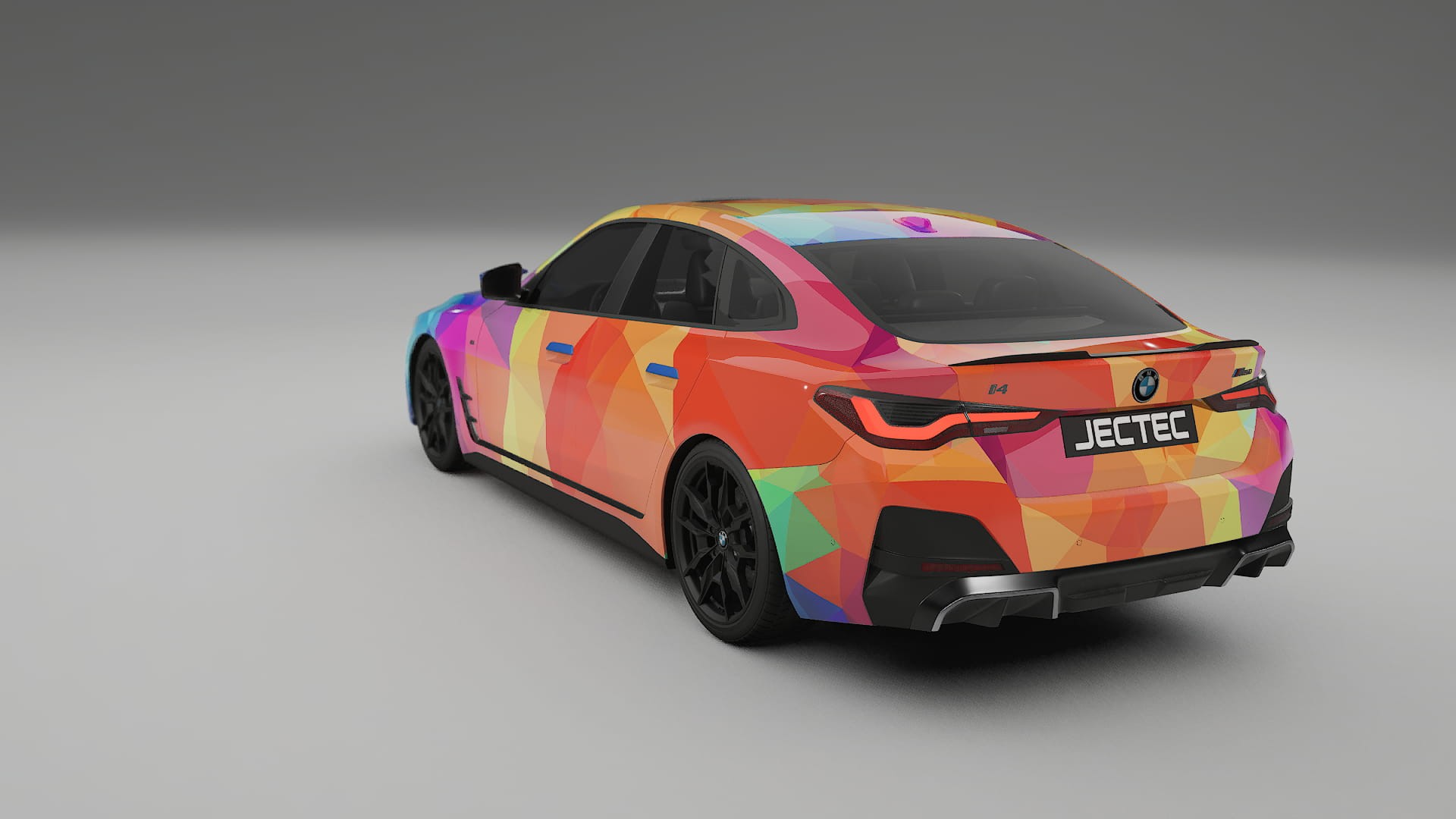 BMW I4 G26 M-Package VECTOR VIBE Designed Wrap PPF Kit – Printable Polyurethane Film