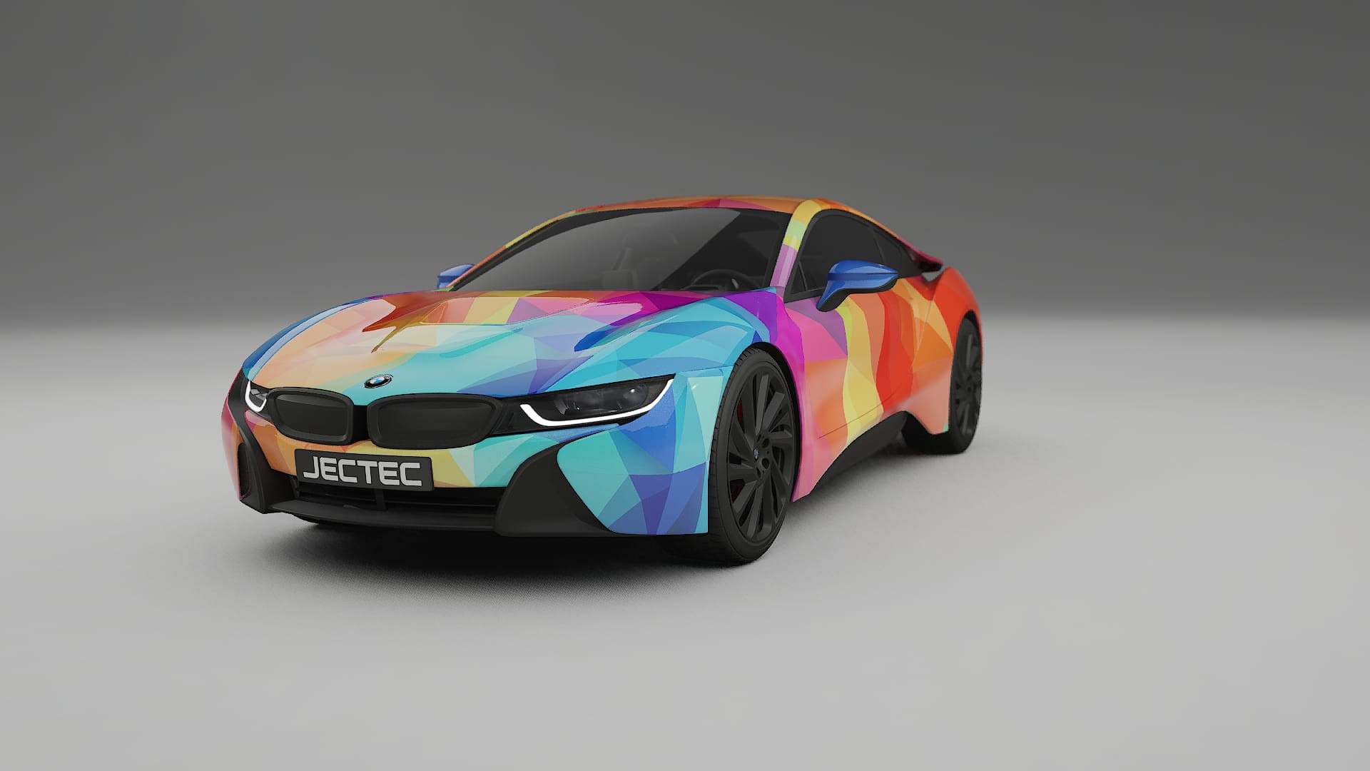 BMW I8 I12 VECTOR VIBE – Design-Wrap PPF-Kit aus bedruckbarer Polyurethanfolie