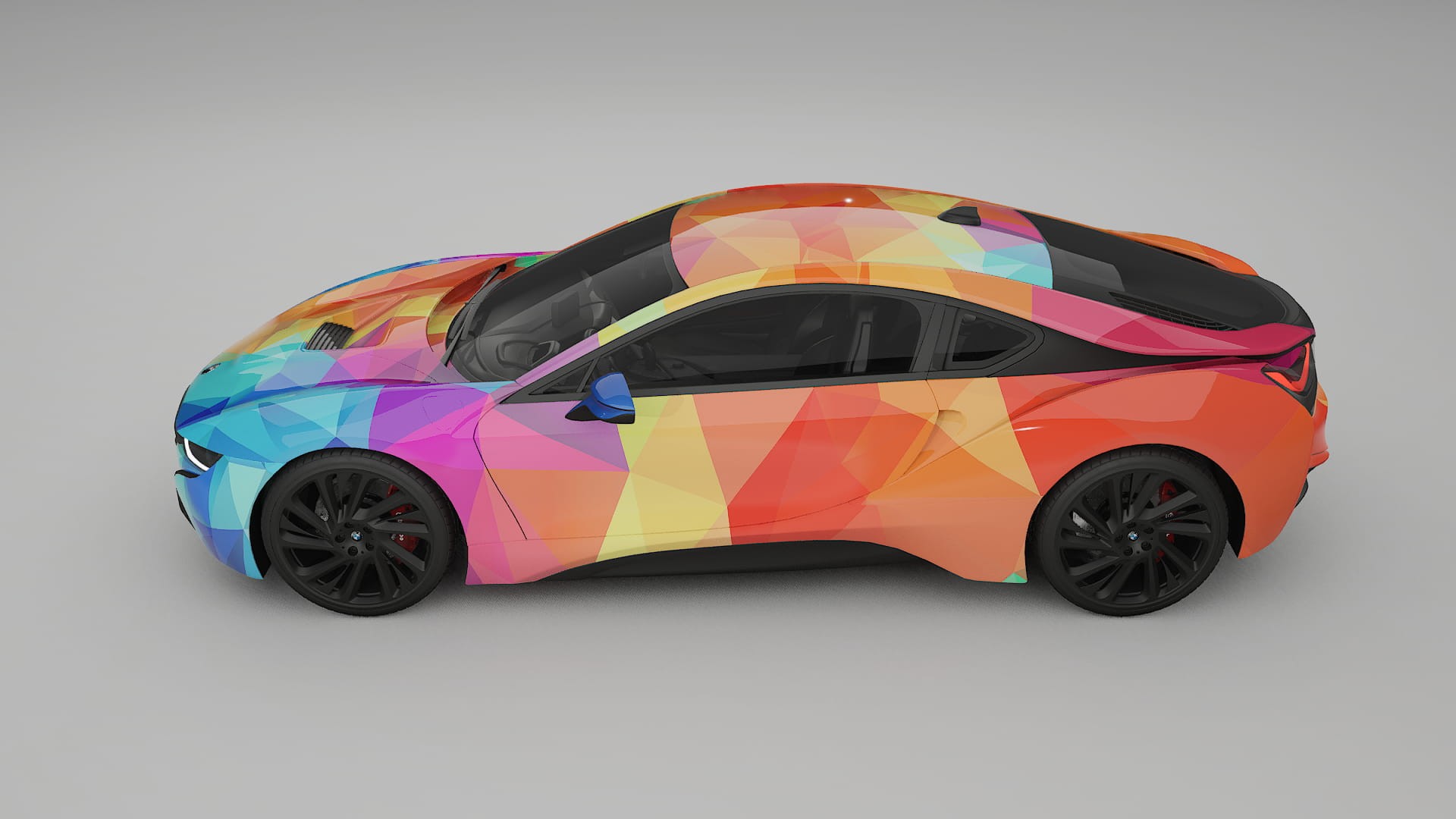 BMW I8 I12 VECTOR VIBE Designed Wrap PPF Kit – Printable Polyurethane Film