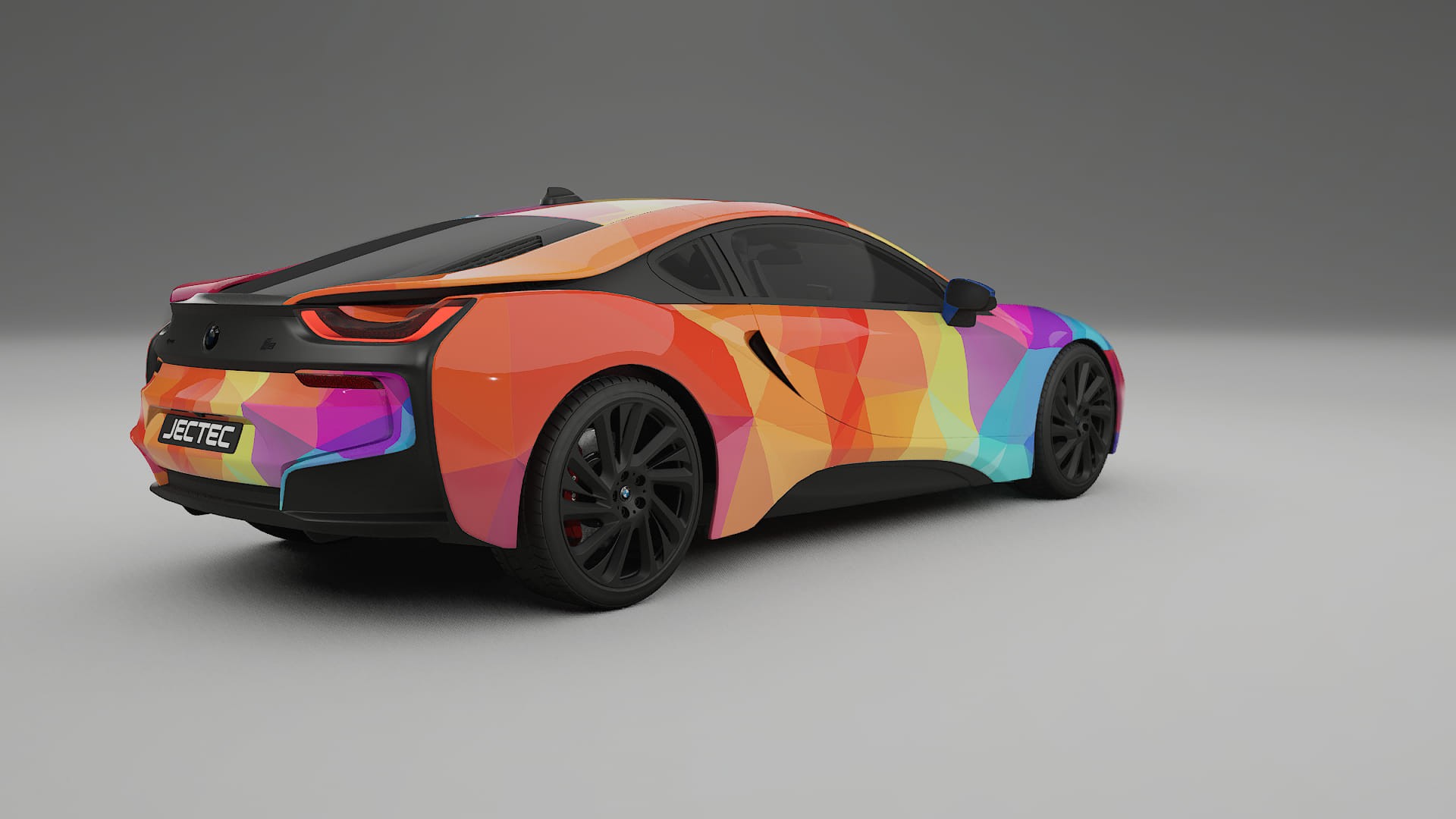 BMW I8 I12 VECTOR VIBE Designed Wrap PPF Kit – Printable Polyurethane Film