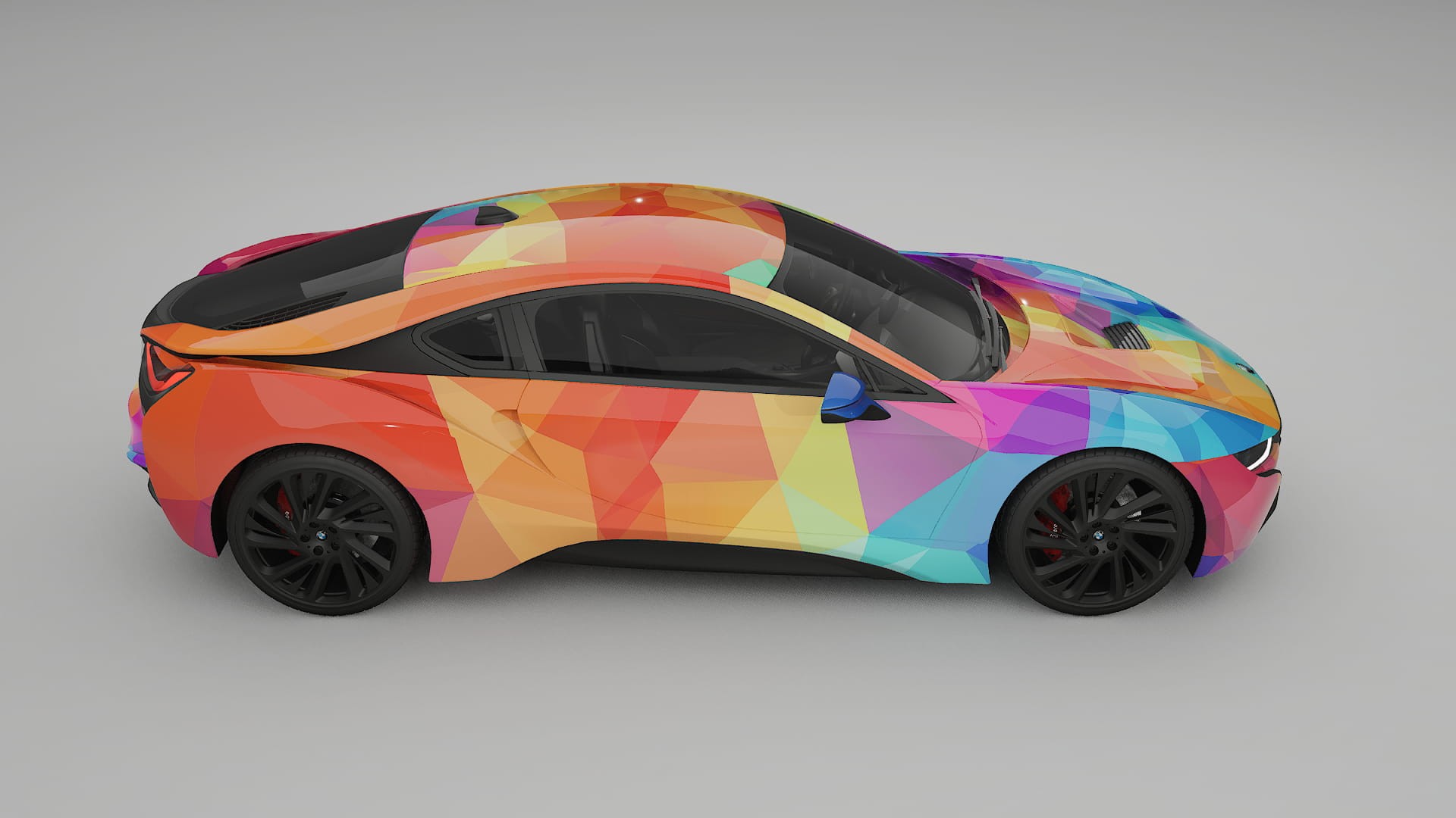 BMW I8 I12 VECTOR VIBE Designed Wrap PPF Kit – Printable Polyurethane Film