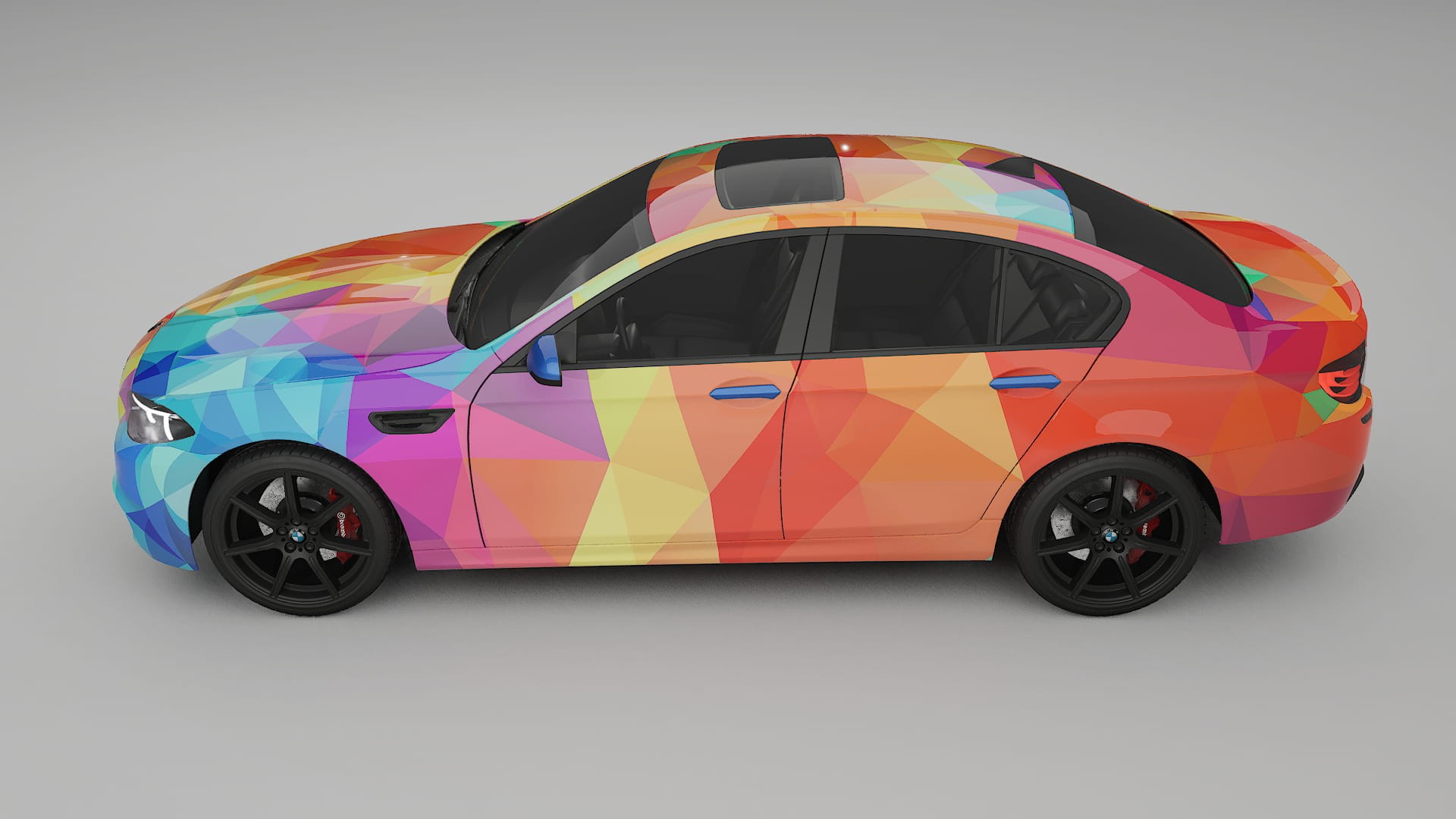 BMW M5 F10 VECTOR VIBE – Design-Wrap PPF-Kit aus bedruckbarer Polyurethanfolie