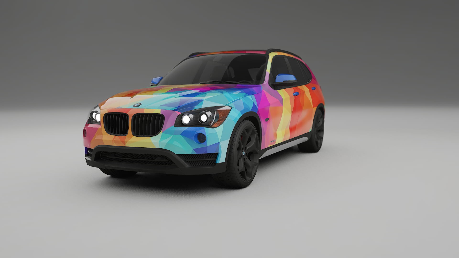 BMW X1 E84 VECTOR VIBE – Design-Wrap PPF-Kit aus bedruckbarer Polyurethanfolie