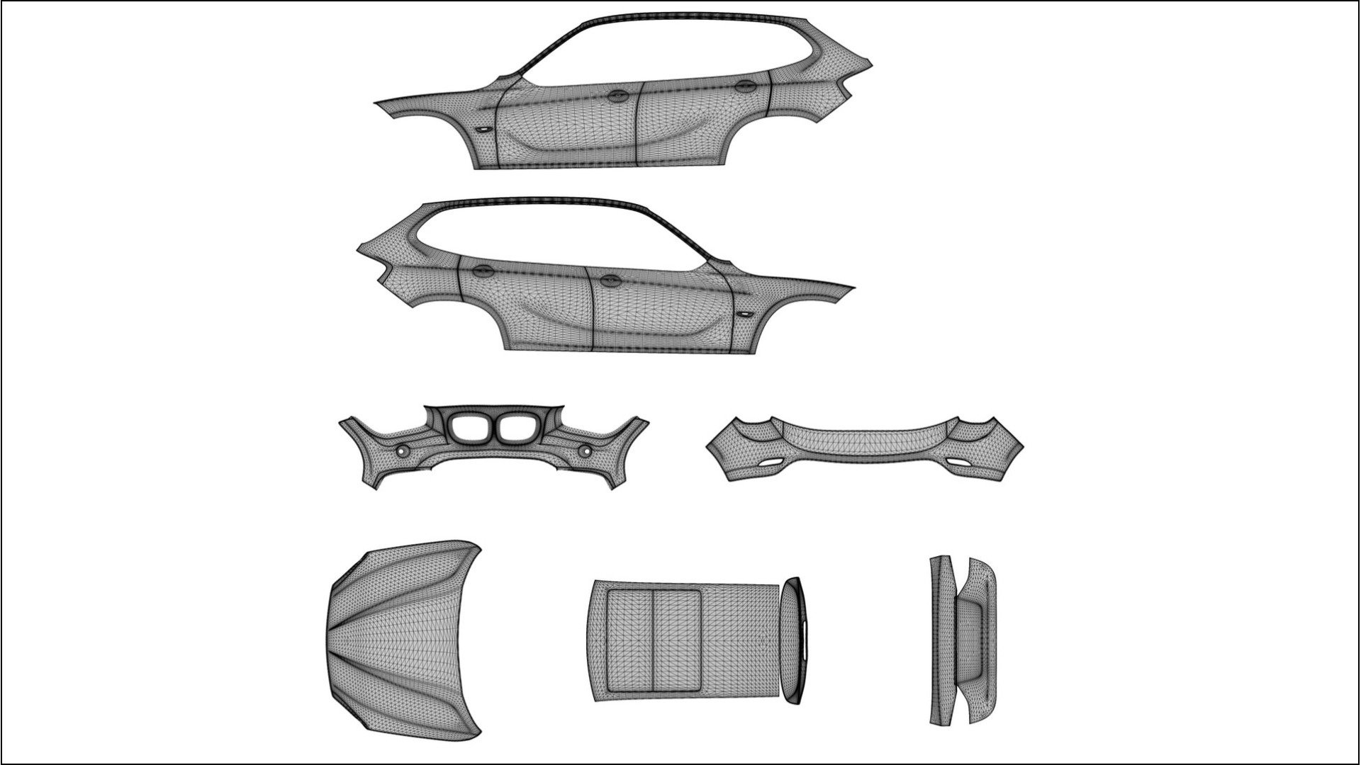 BMW X1 E84 VECTOR VIBE Designed Wrap PPF Kit – Printable Polyurethane Film