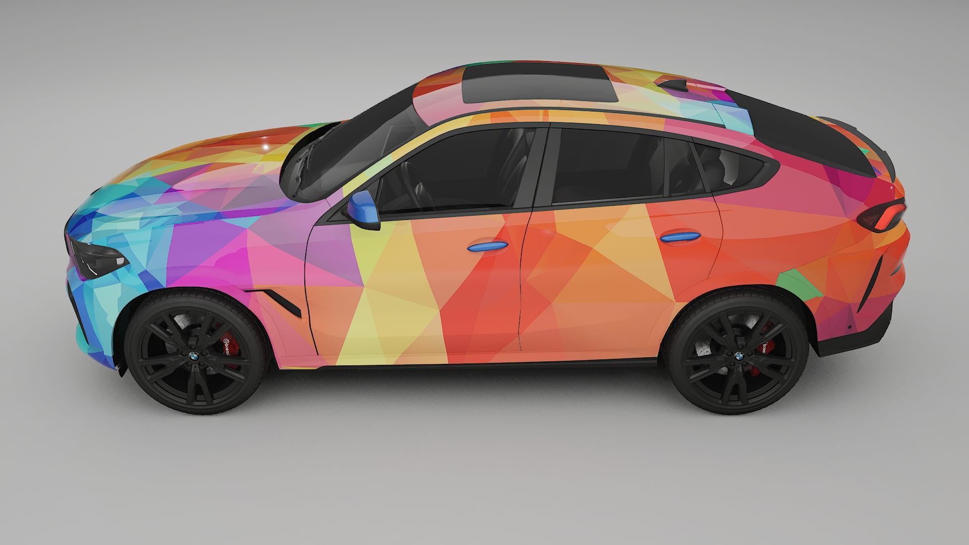 BMW X6 G06 F96 VECTOR VIBE – Design-Wrap PPF-Kit aus bedruckbarer Polyurethanfolie