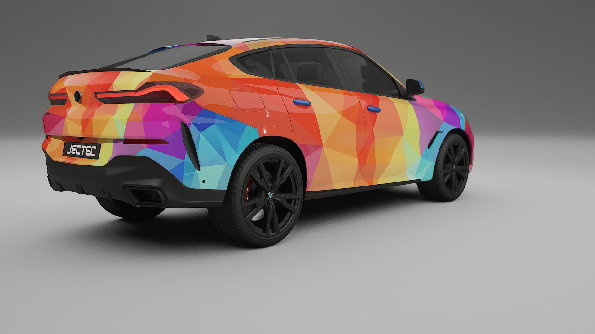 BMW X6 G06 F96 VECTOR VIBE – Design-Wrap PPF-Kit aus bedruckbarer Polyurethanfolie