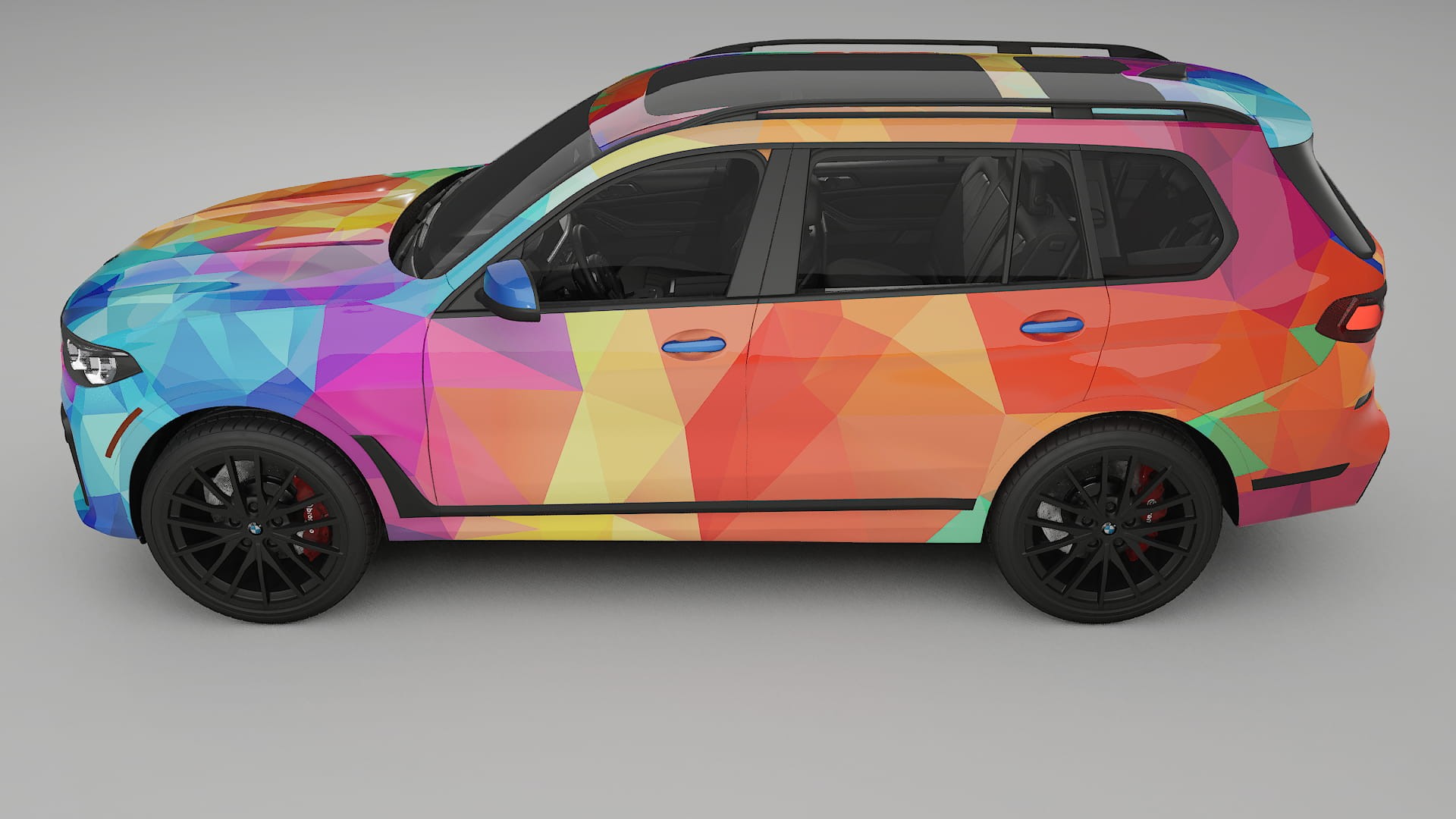 BMW X7 M G07 VECTOR VIBE – Design-Wrap PPF-Kit aus bedruckbarer Polyurethanfolie