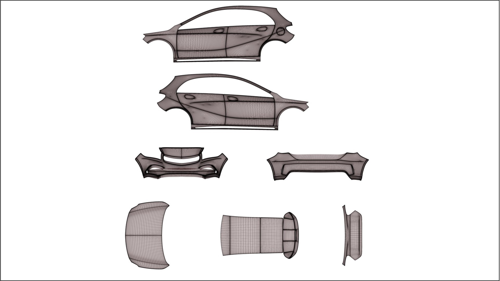 Mercedes A45 AMG W176 VECTOR WIBE Designed Wrap PPF Kit – Printable Polyurethane Film 2