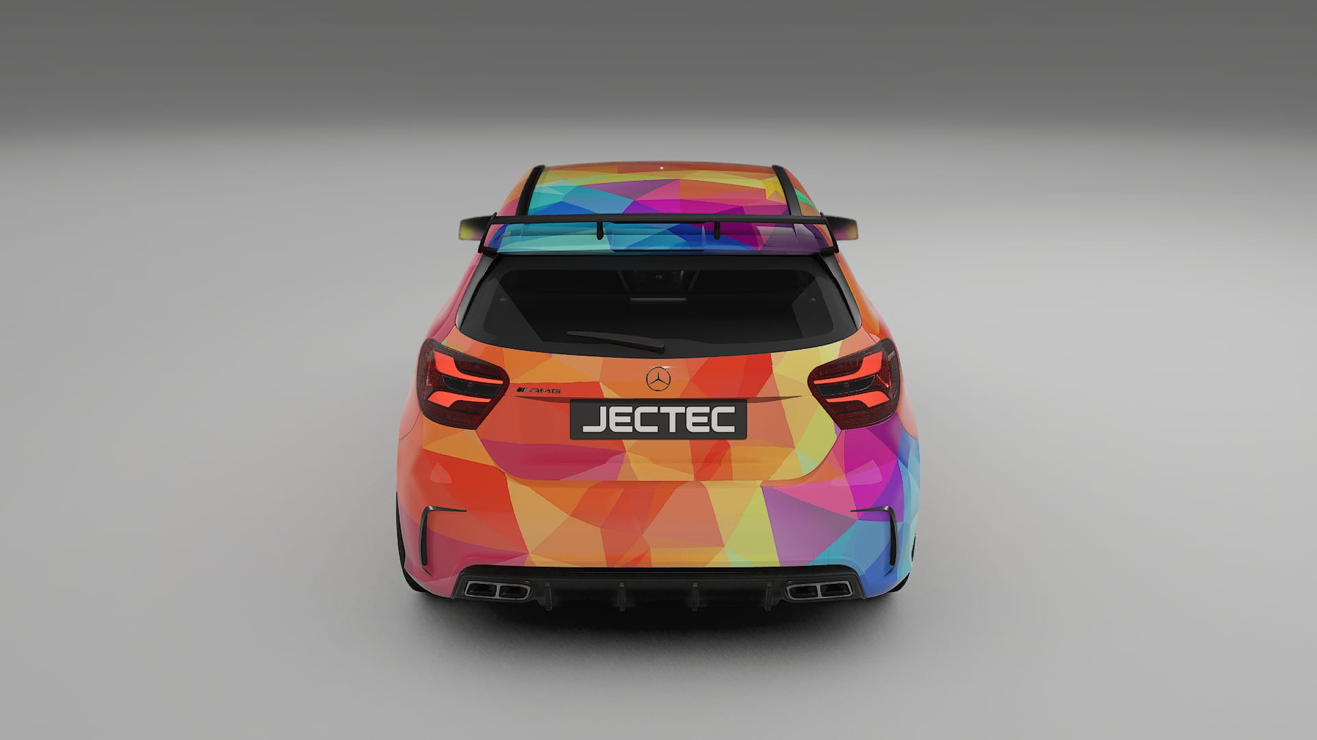 Mercedes A45 AMG W176 VECTOR VIBE – Design-Wrap PPF-Kit aus bedruckbarer Polyurethanfolie