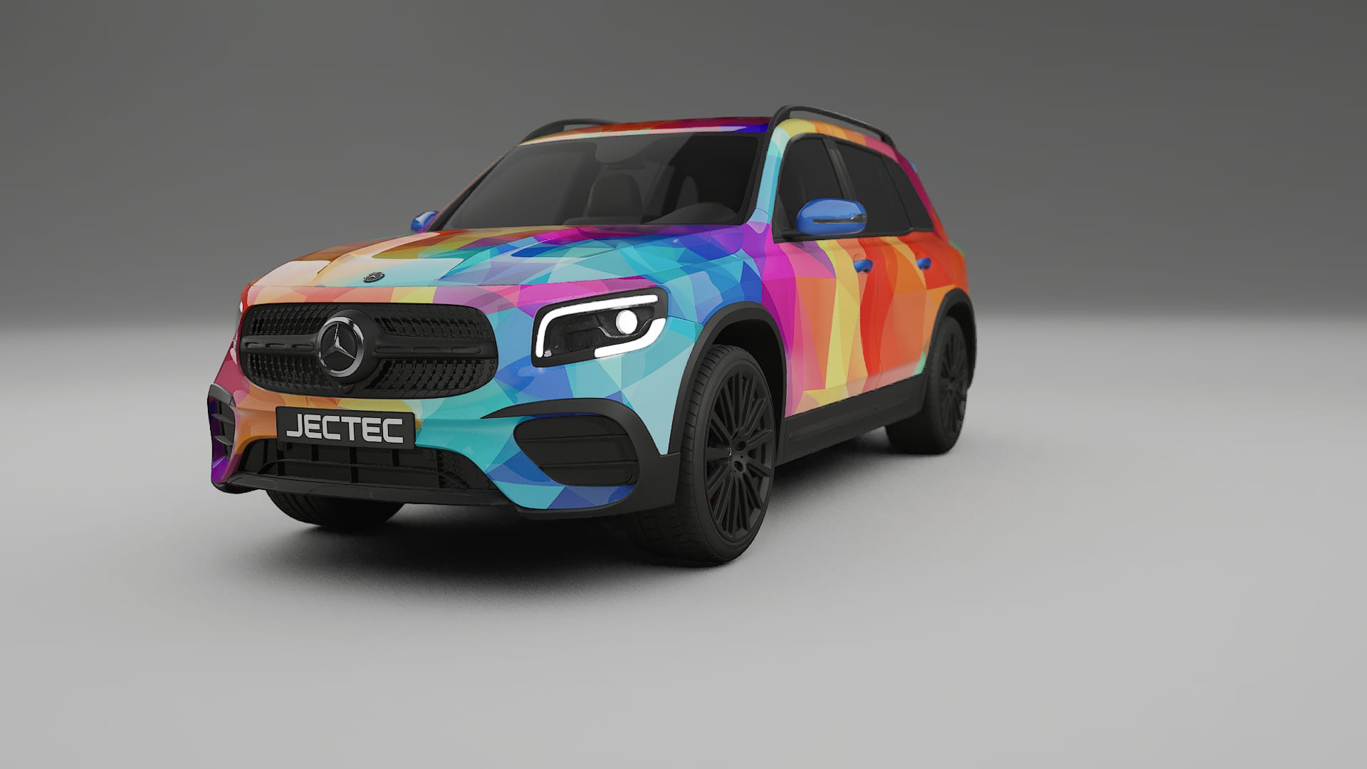 Mercedes AMG GLB VECTOR VIBE Designed Wrap PPF Kit – Printable Polyurethane Film