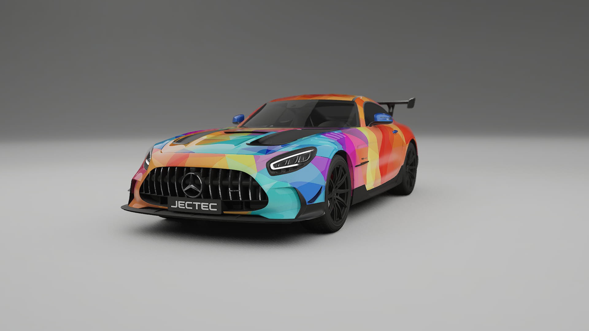 Mercedes AMG GT Black Series C192 Coupe VECTOR VIBE – Design-Wrap PPF-Kit aus bedruckbarer Polyurethanfolie