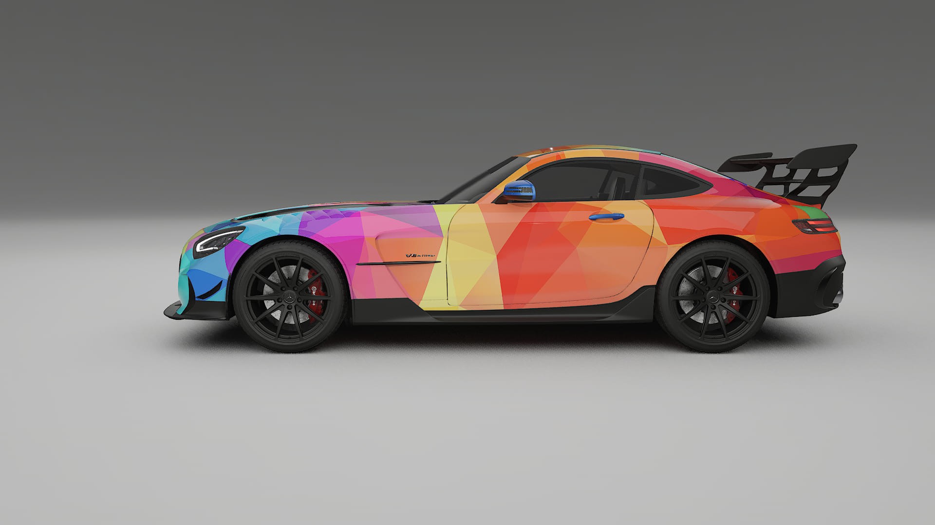 Mercedes AMG GT Black Series C192 Coupe VECTOR VIBE – Design-Wrap PPF-Kit aus bedruckbarer Polyurethanfolie