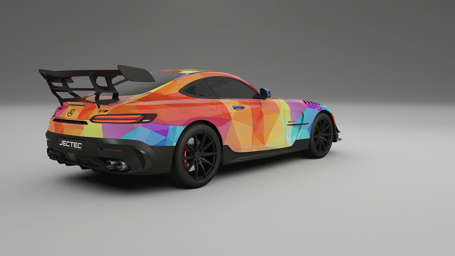 Mercedes AMG GT Black Series C192 Coupe VECTOR VIBE Designed Wrap PPF Kit – Printable Polyurethane Film