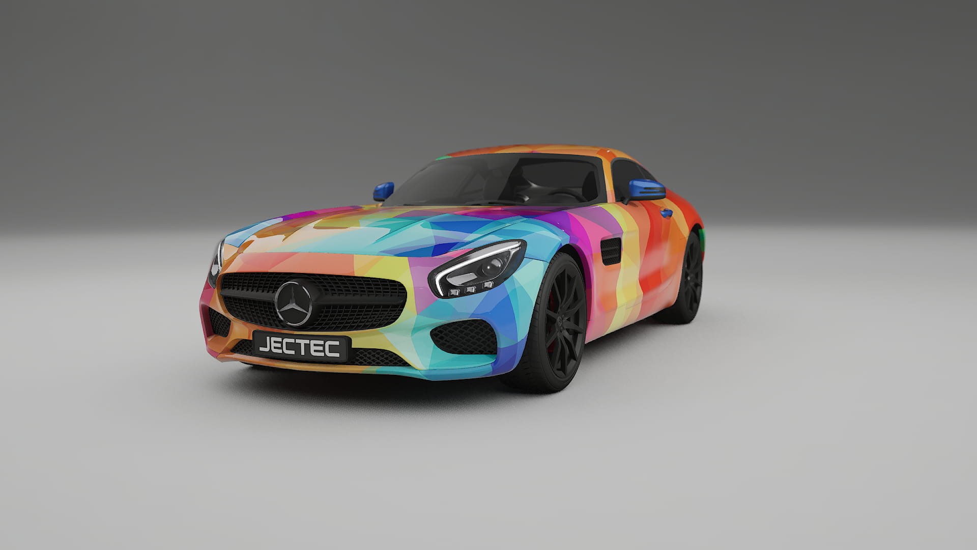 Mercedes AMG GT C190 Coupe VECTOR VIBE Designed Wrap PPF Kit – Printable Polyurethane Film