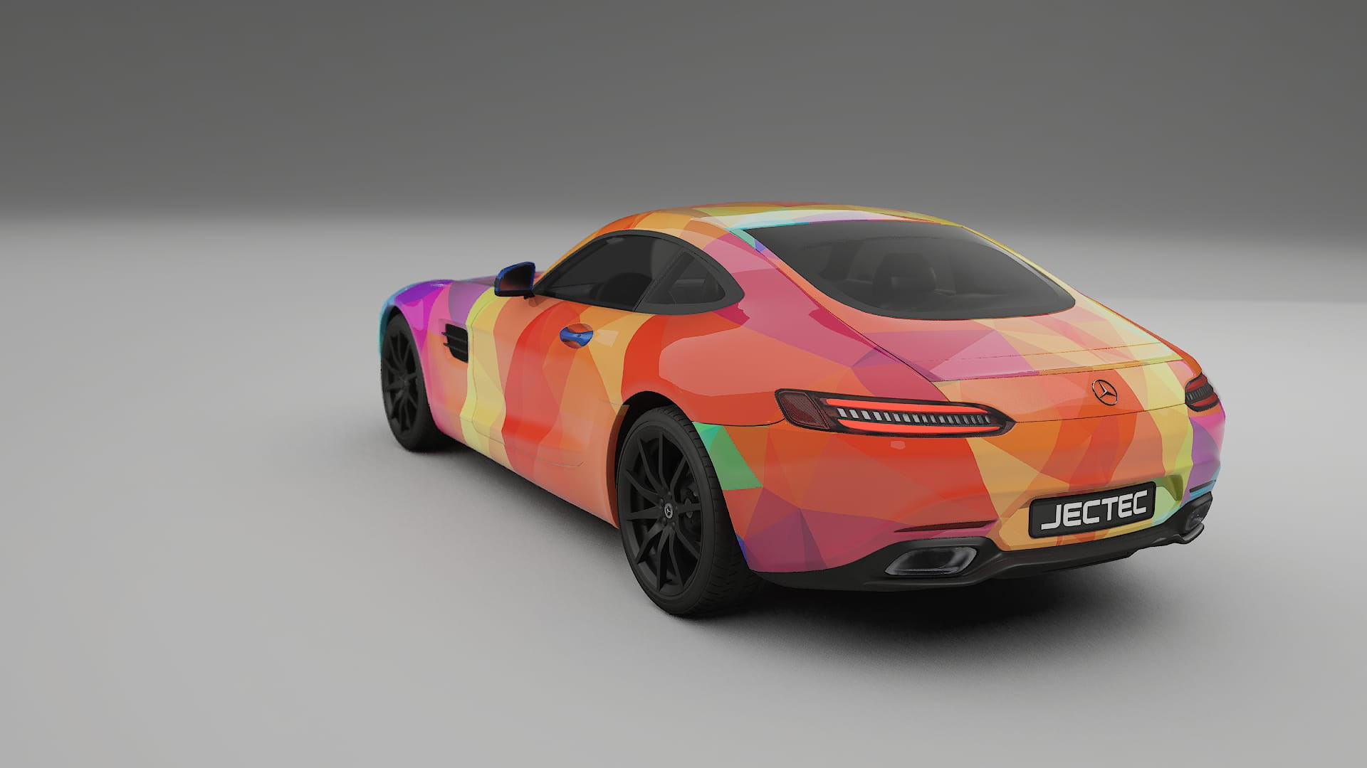 Mercedes AMG GT C190 Coupe VECTOR WIBE Designed Wrap PPF Kit – Printable Polyurethane Film