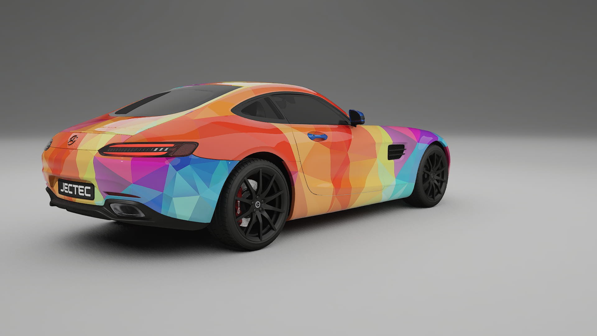 Mercedes AMG GT C190 Coupe VECTOR WIBE Designed Wrap PPF Kit – Printable Polyurethane Film