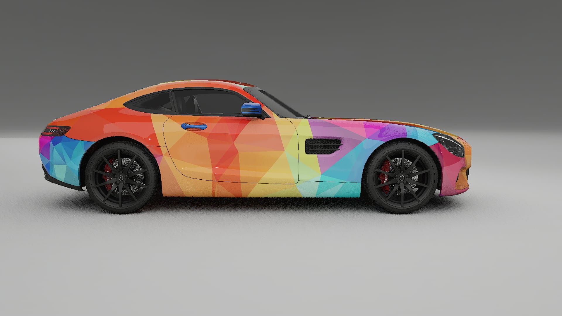 Mercedes AMG GT C190 Coupe VECTOR VIBE Designed Wrap PPF Kit – Printable Polyurethane Film