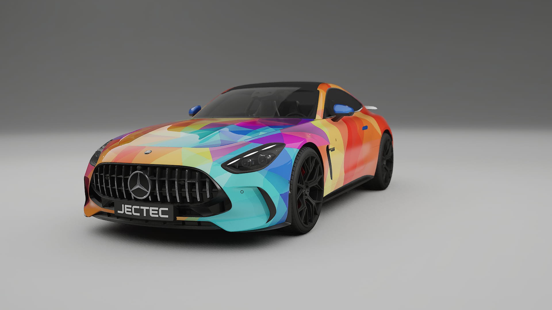 Mercedes AMG GT Coupe C192 VECTOR WIBE Designed Wrap PPF Kit – Printable Polyurethane Film