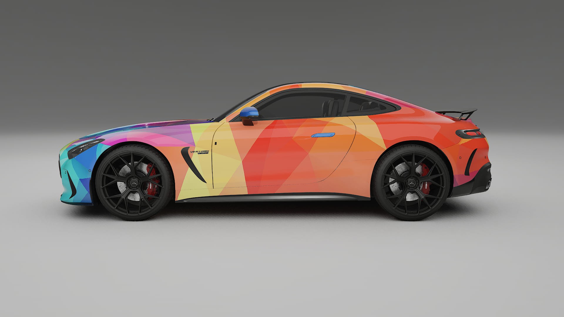 Mercedes AMG GT Coupe C192 VECTOR WIBE Designed Wrap PPF Kit – Printable Polyurethane Film