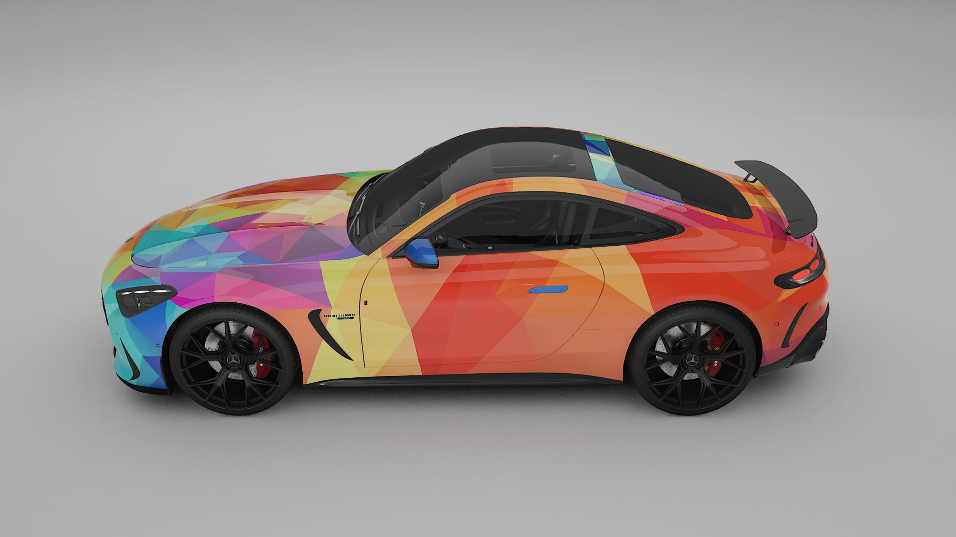 Mercedes AMG GT Coupe C192 VECTOR WIBE Designed Wrap PPF Kit – Printable Polyurethane Film