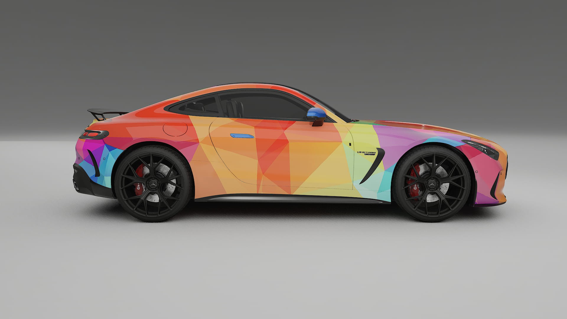 Mercedes AMG GT Coupe C192 VECTOR WIBE Designed Wrap PPF Kit – Printable Polyurethane Film