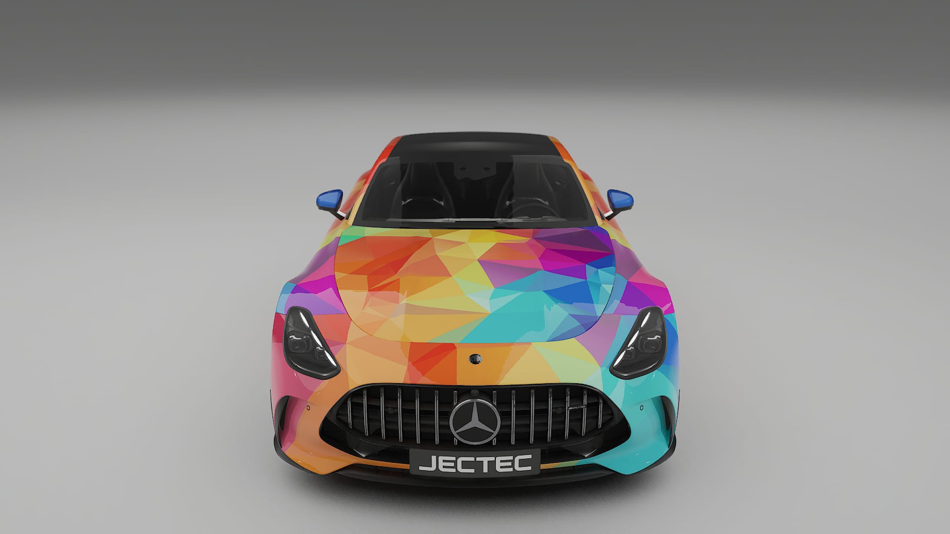Mercedes AMG GT Coupe C192 VECTOR VIBE – Design-Wrap PPF-Kit aus bedruckbarer Polyurethanfolie